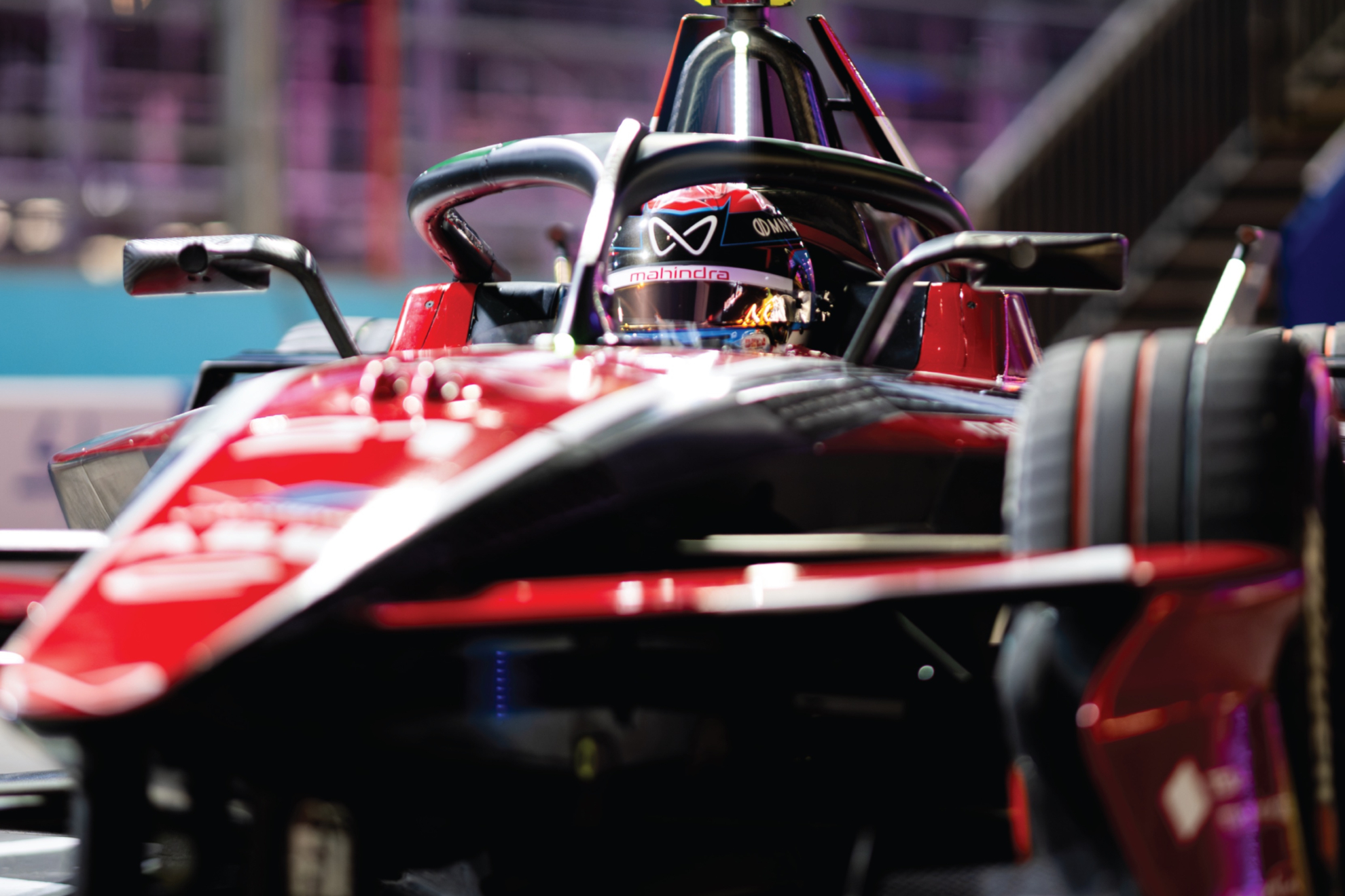Nyck de Vries, durante el E-Prix de Londres. MAHINDRA