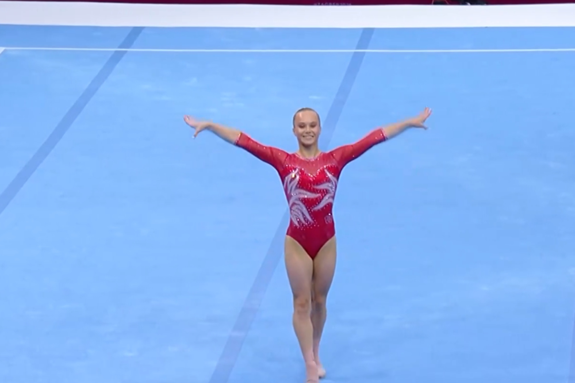 Prueba de Rusia en el europeo de gimnasia artística.