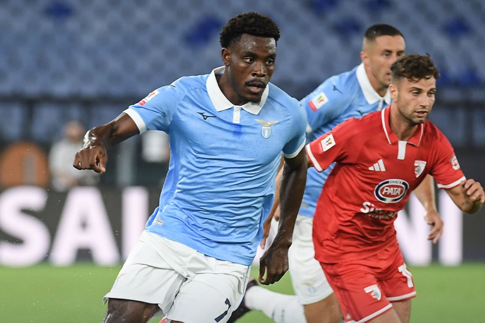 Dele-Bashiru, durante el partido contra el Mantova LAZIO