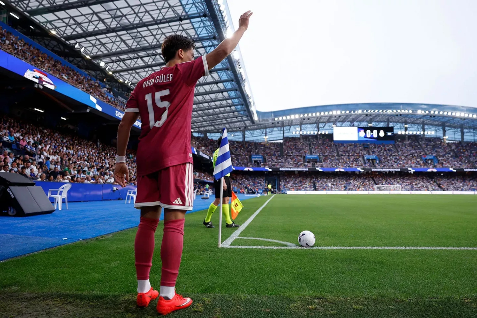 Arda Güler en el Teresa Herrera. REALMADRID.COM