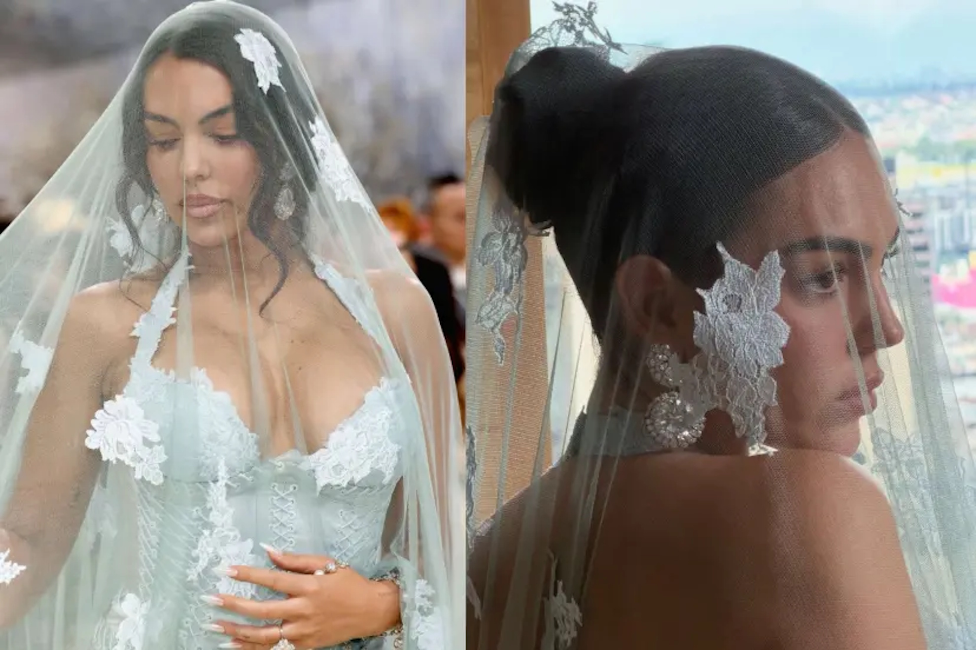 Georgina Rodríguez boda Cristiano Ronaldo vestido