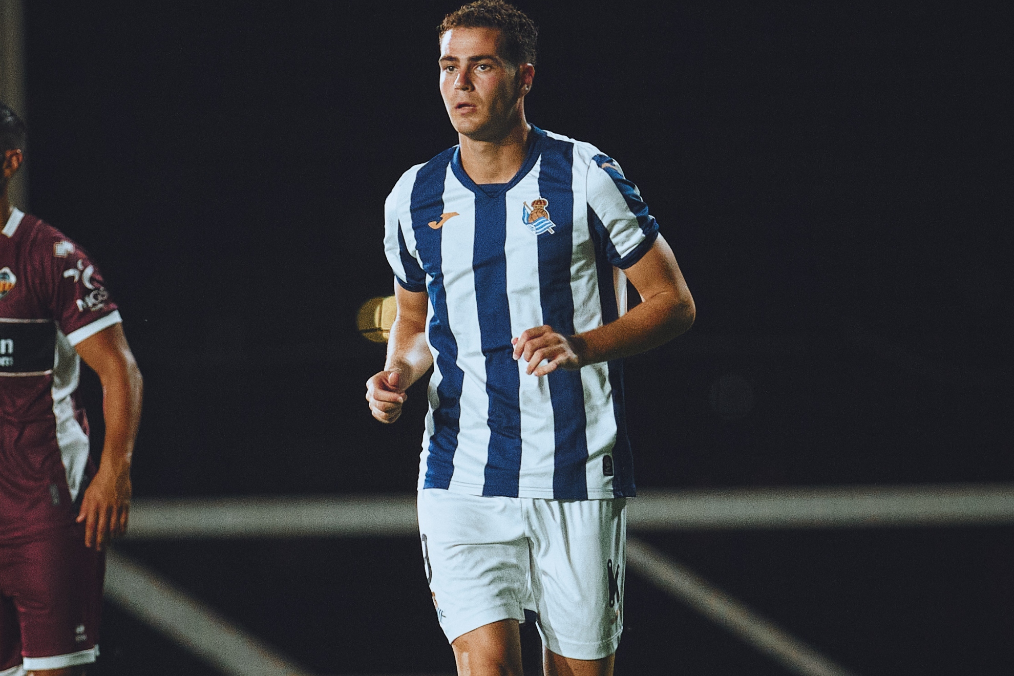 Ekain Orobengoa, durante el partido del Sanse contra el Castellón. REAL SOCIEDAD