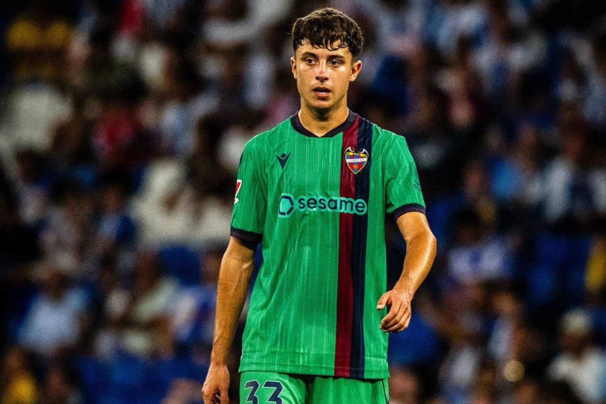 Marc Santos, durante el partido frente al Espanyol LEVANTE UD