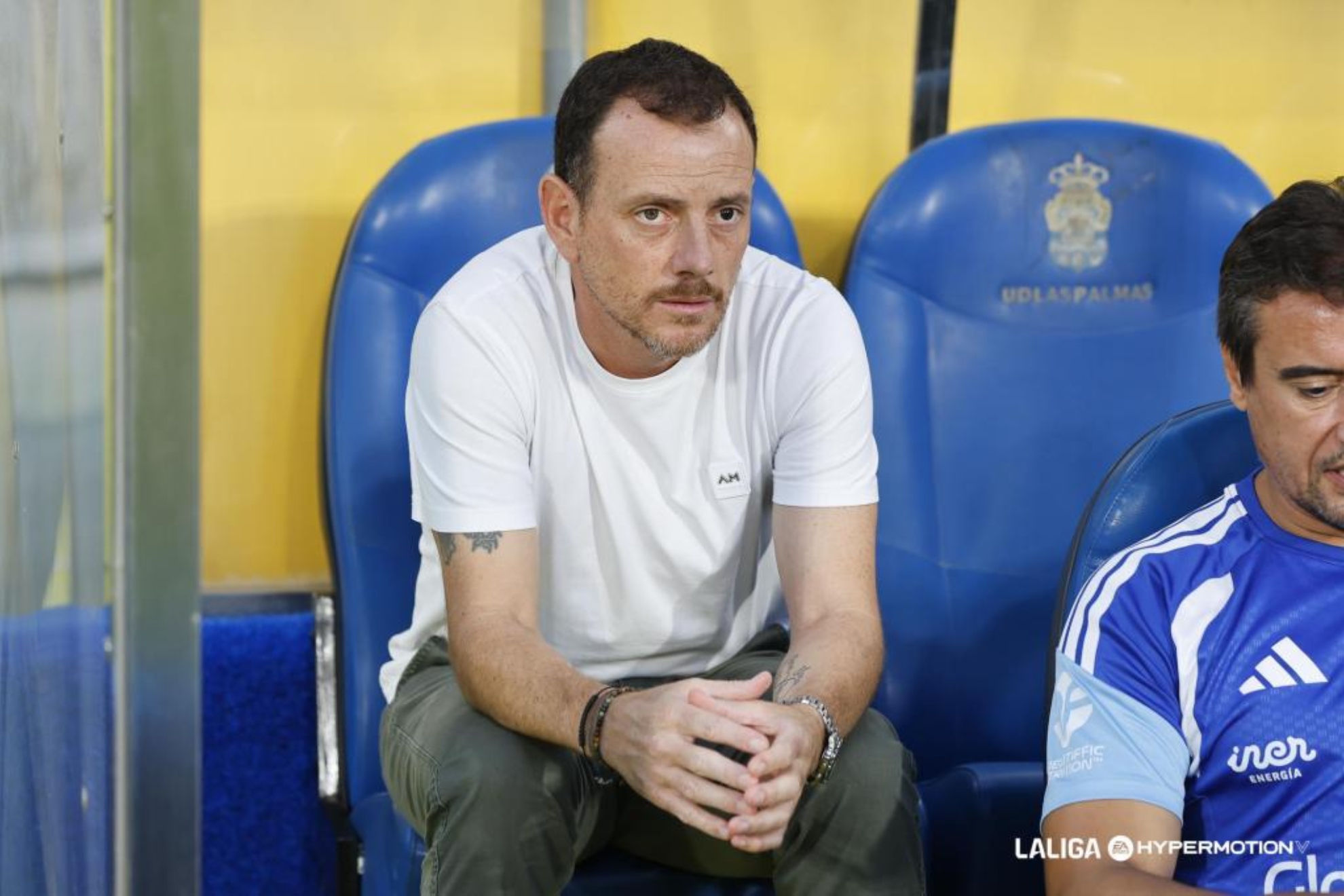 Alberto González, en el banquillo del Gran Canaria. LALIGA