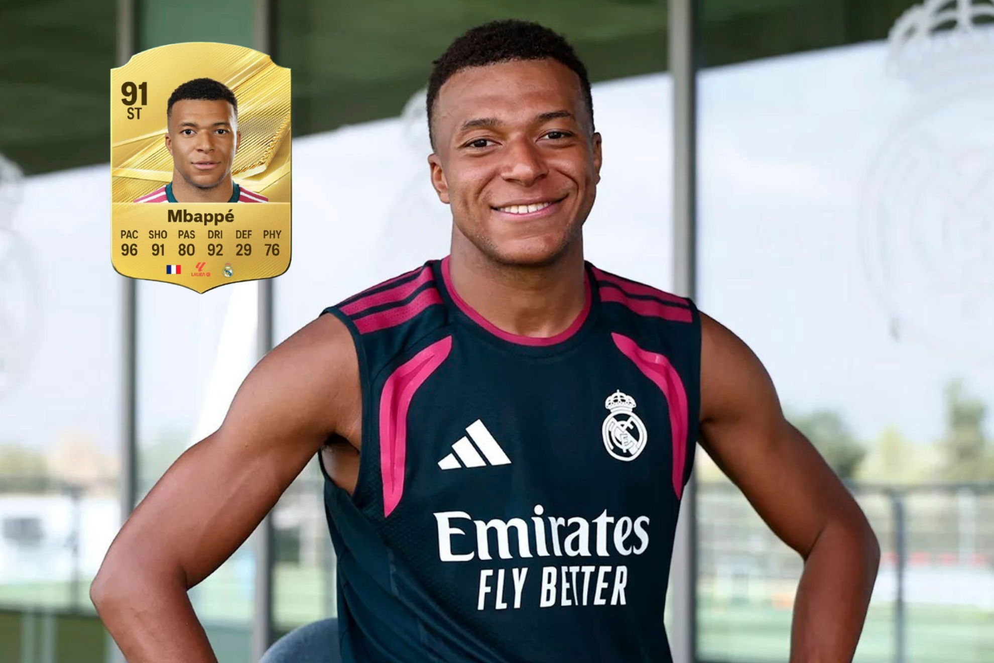 Kylian Mbappé, jugador con la mejor carta de FC27