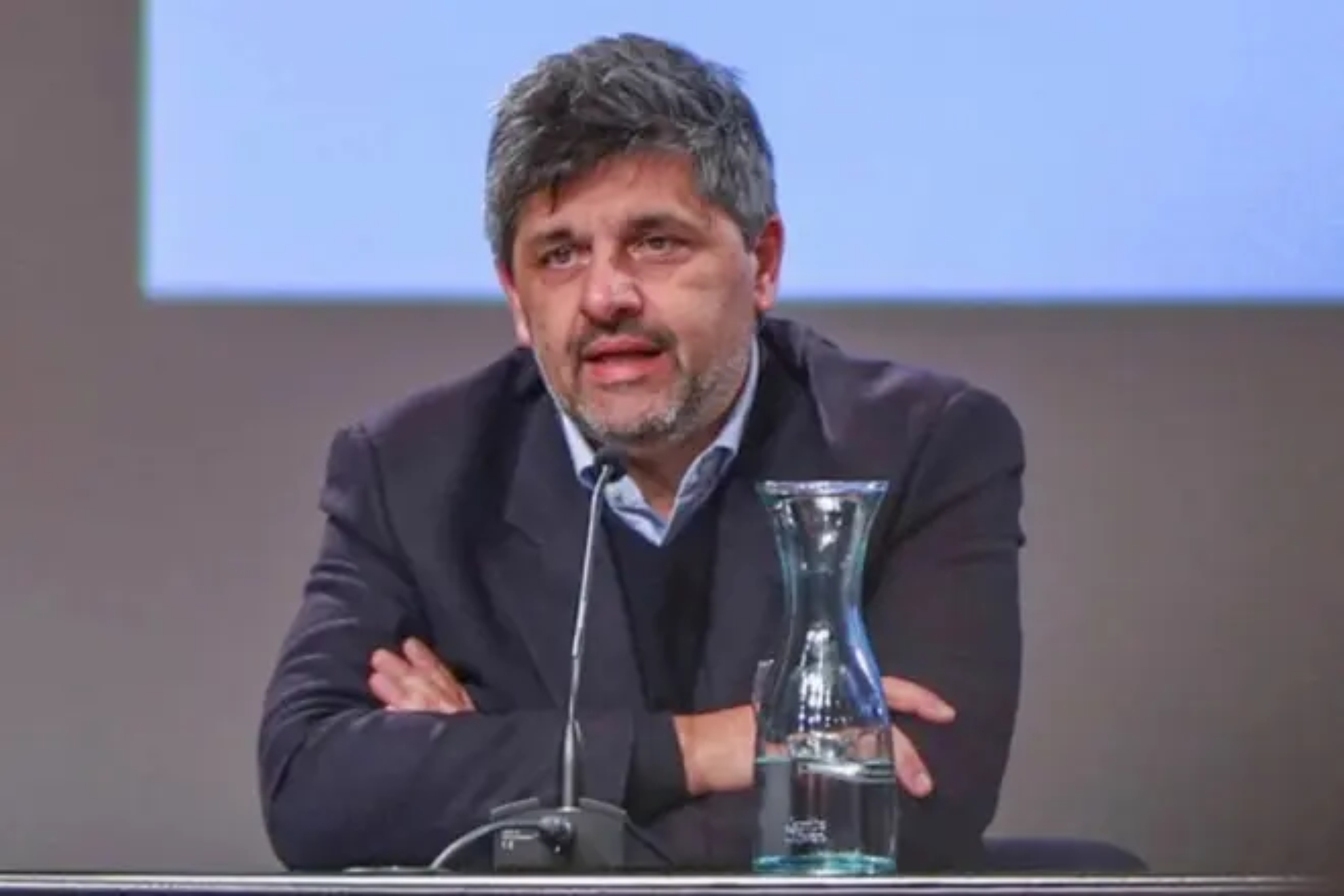 Marcelo Figoli durante la Junta Extraordinaria del Burgos.