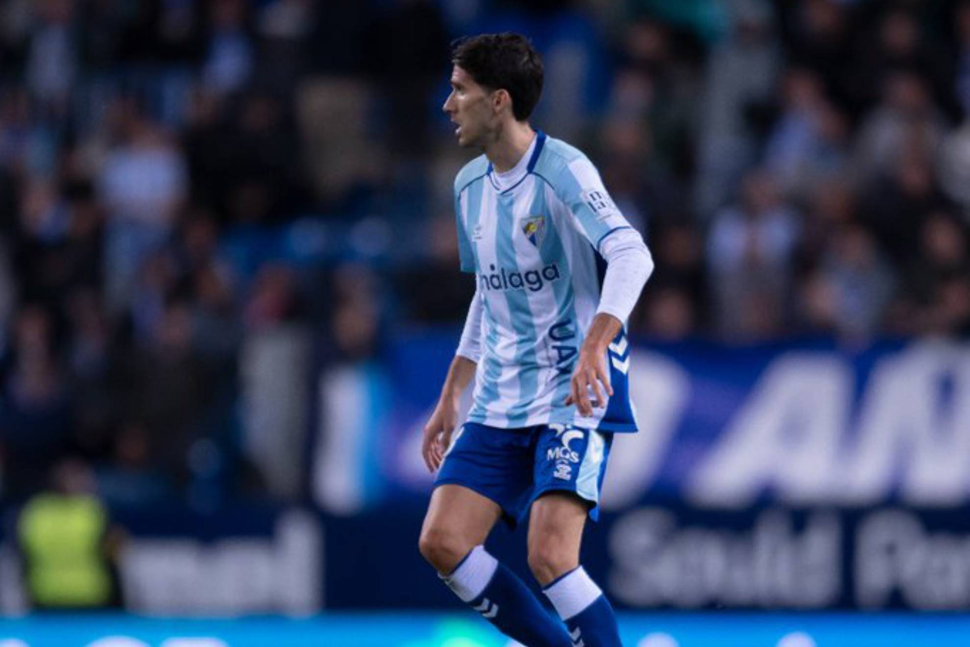 Juanpe, durante un partido con el Málaga MÁLAGA