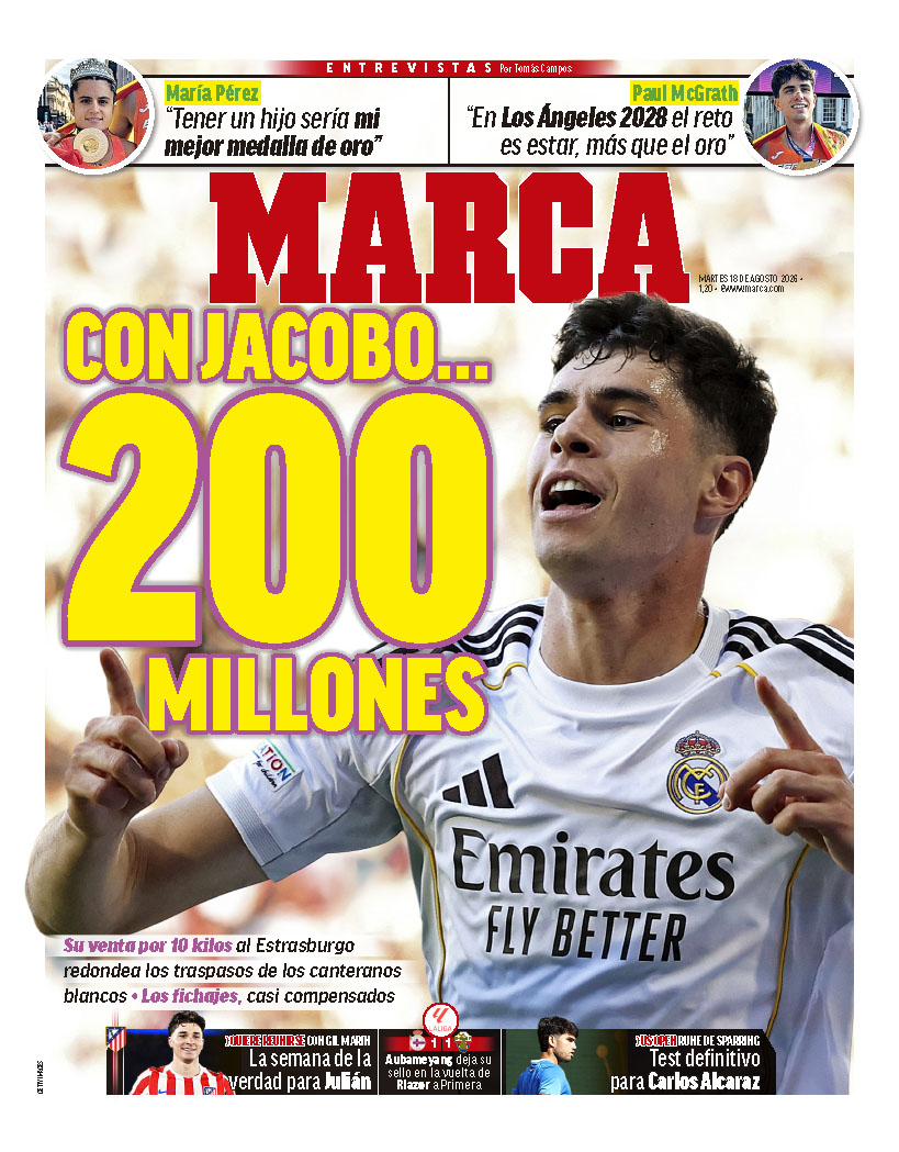 Las portadas del día MARCA Actualizado: 18/08/2026 07:53 horas