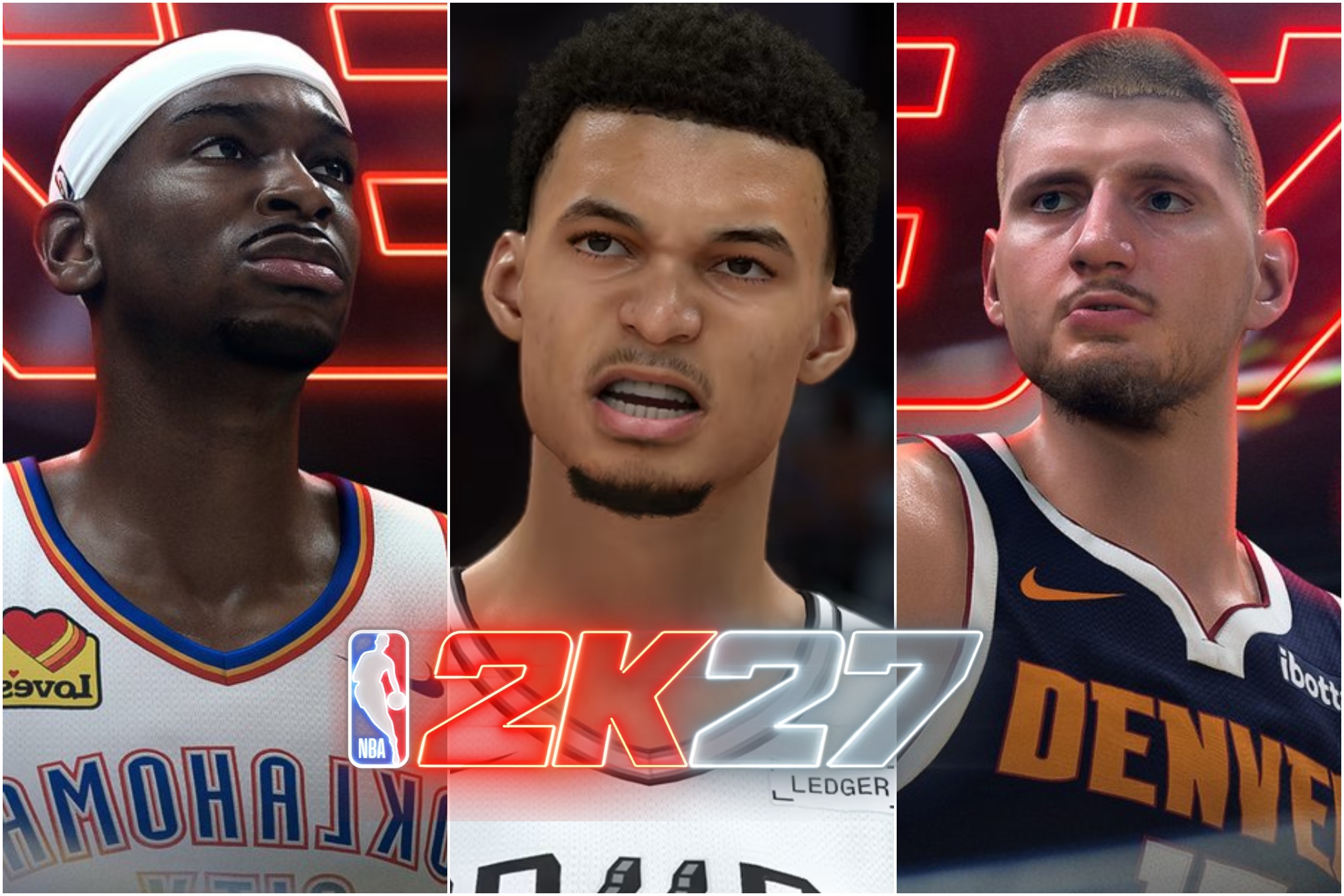 Shai, Wembanyama y Jokic, en el trono del NBA 2K27