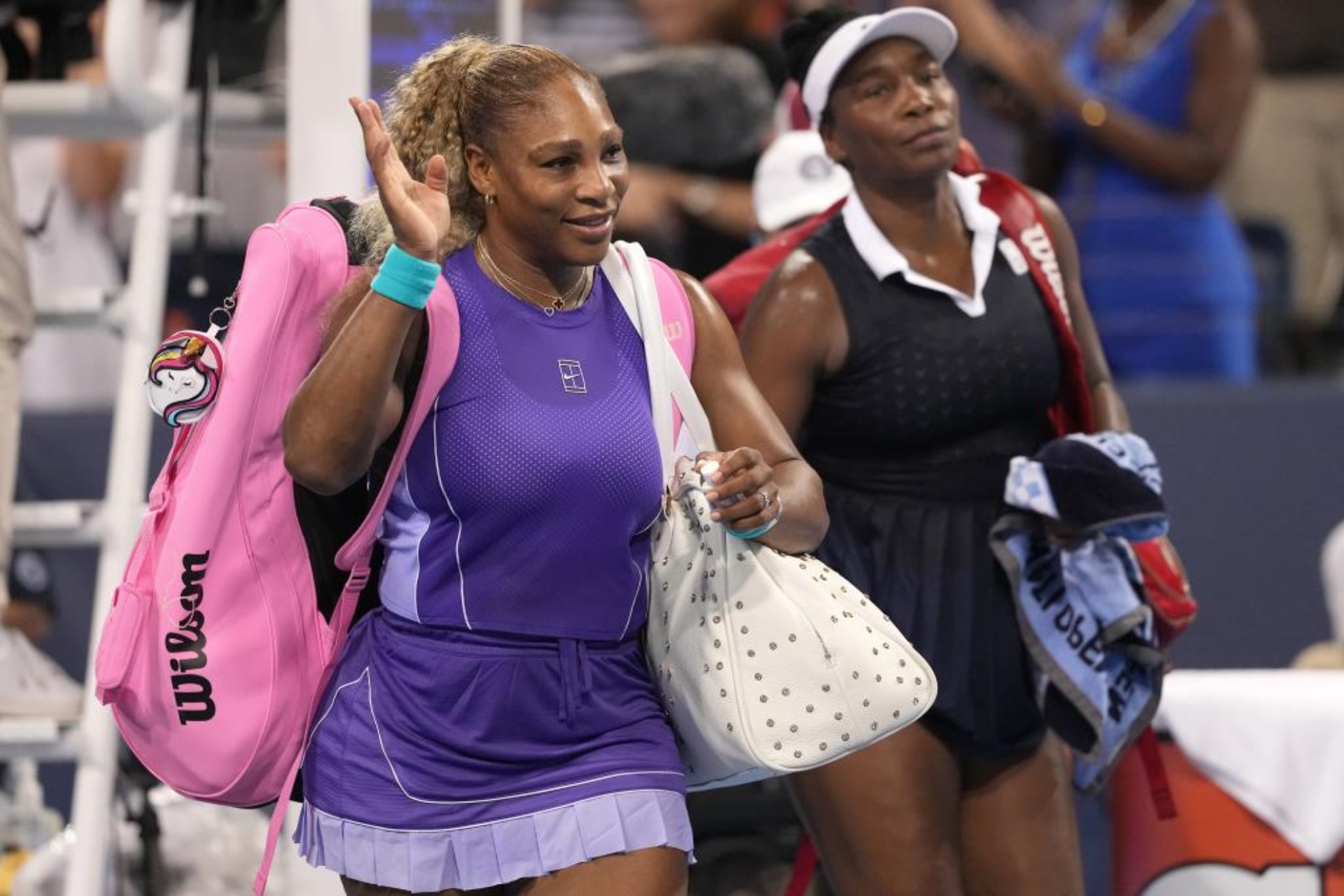 Serena y Venus Williams, en la pista LAPRESSE
