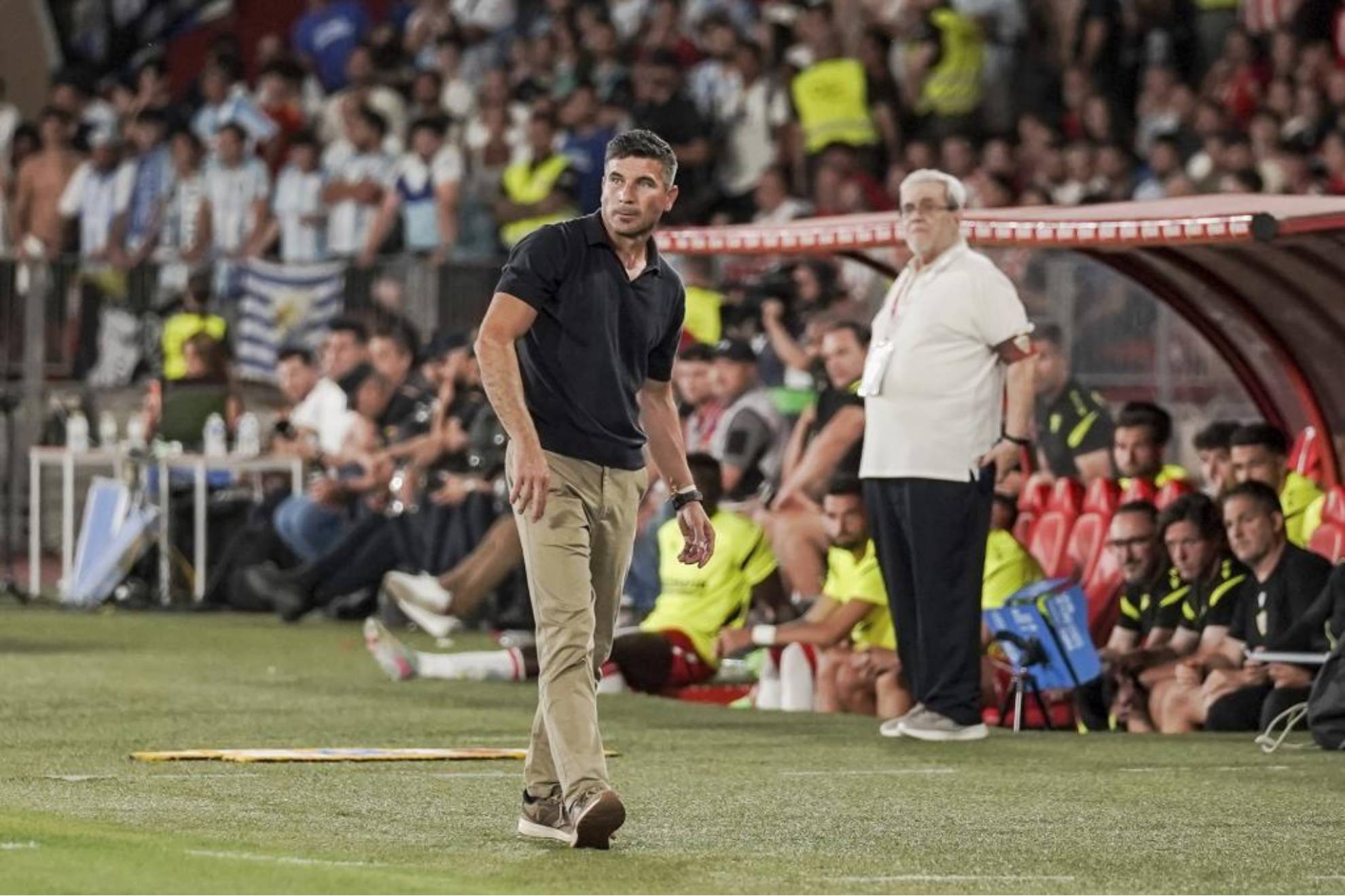 Funes, en un partido con el Málaga