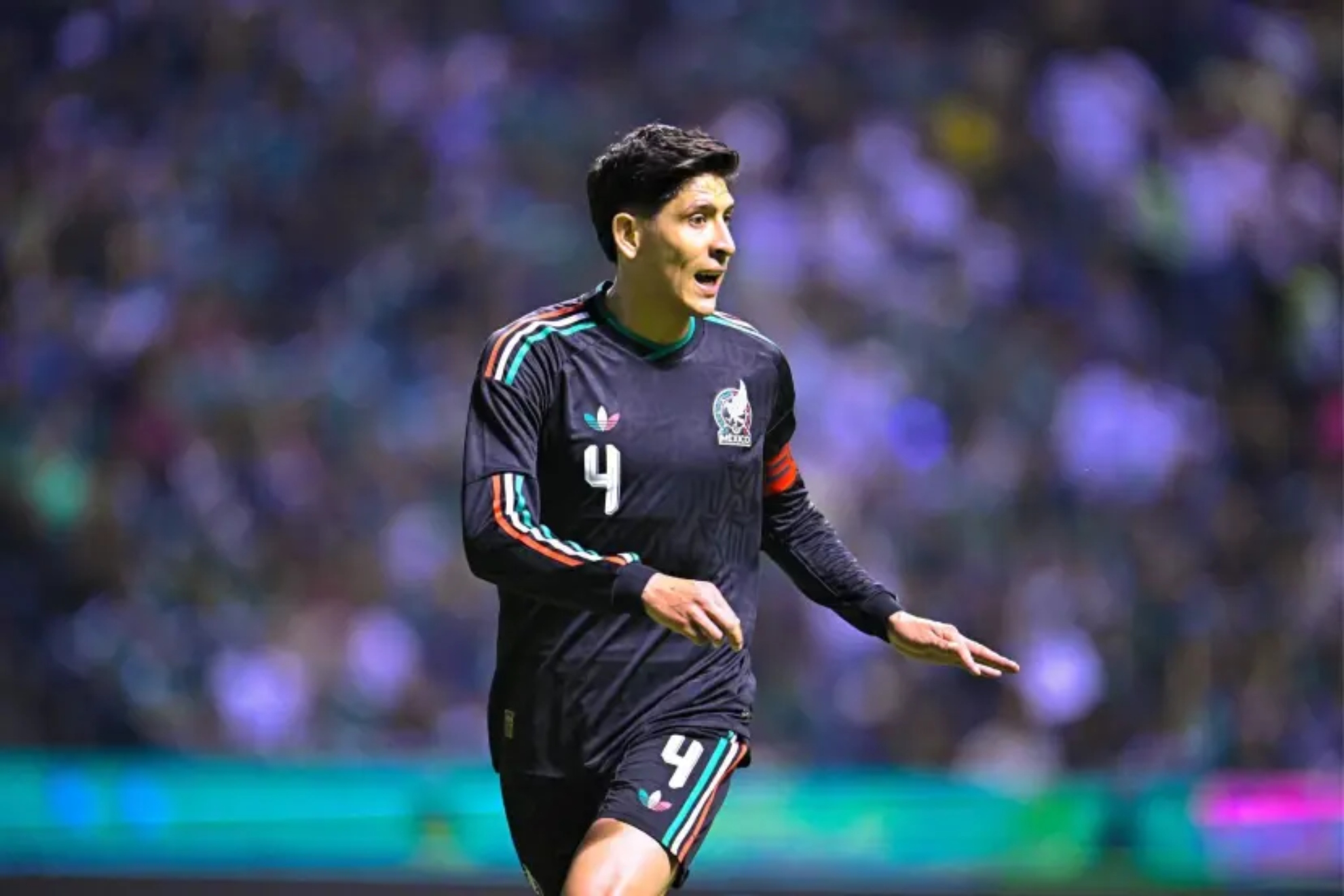 Edson Álvarez, en un encuentro reciente con la selección de México. Selección de México