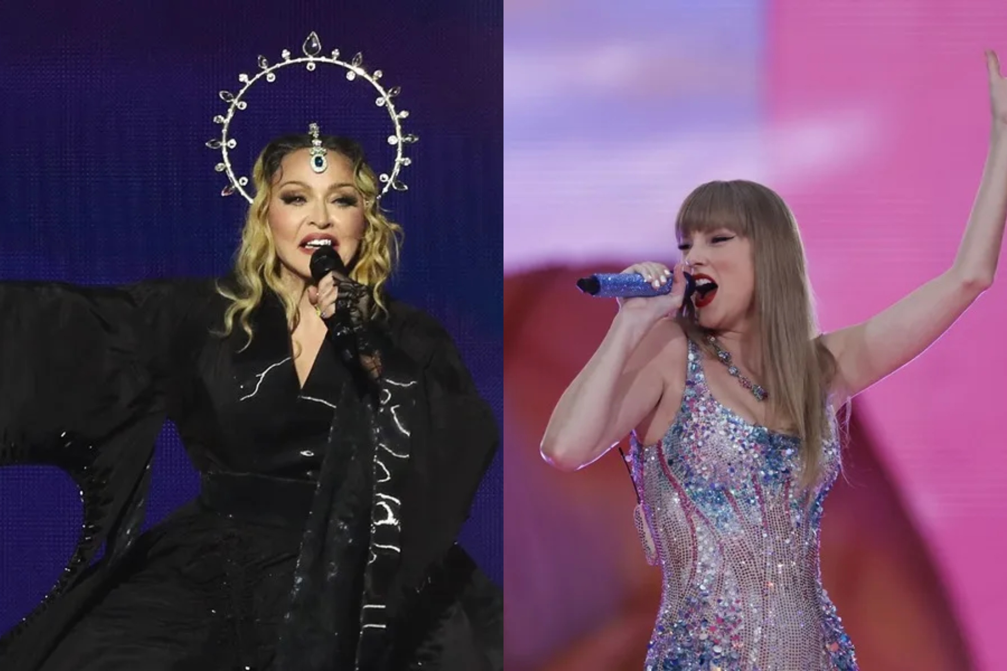 Madonna y Taylor Swift. EFE