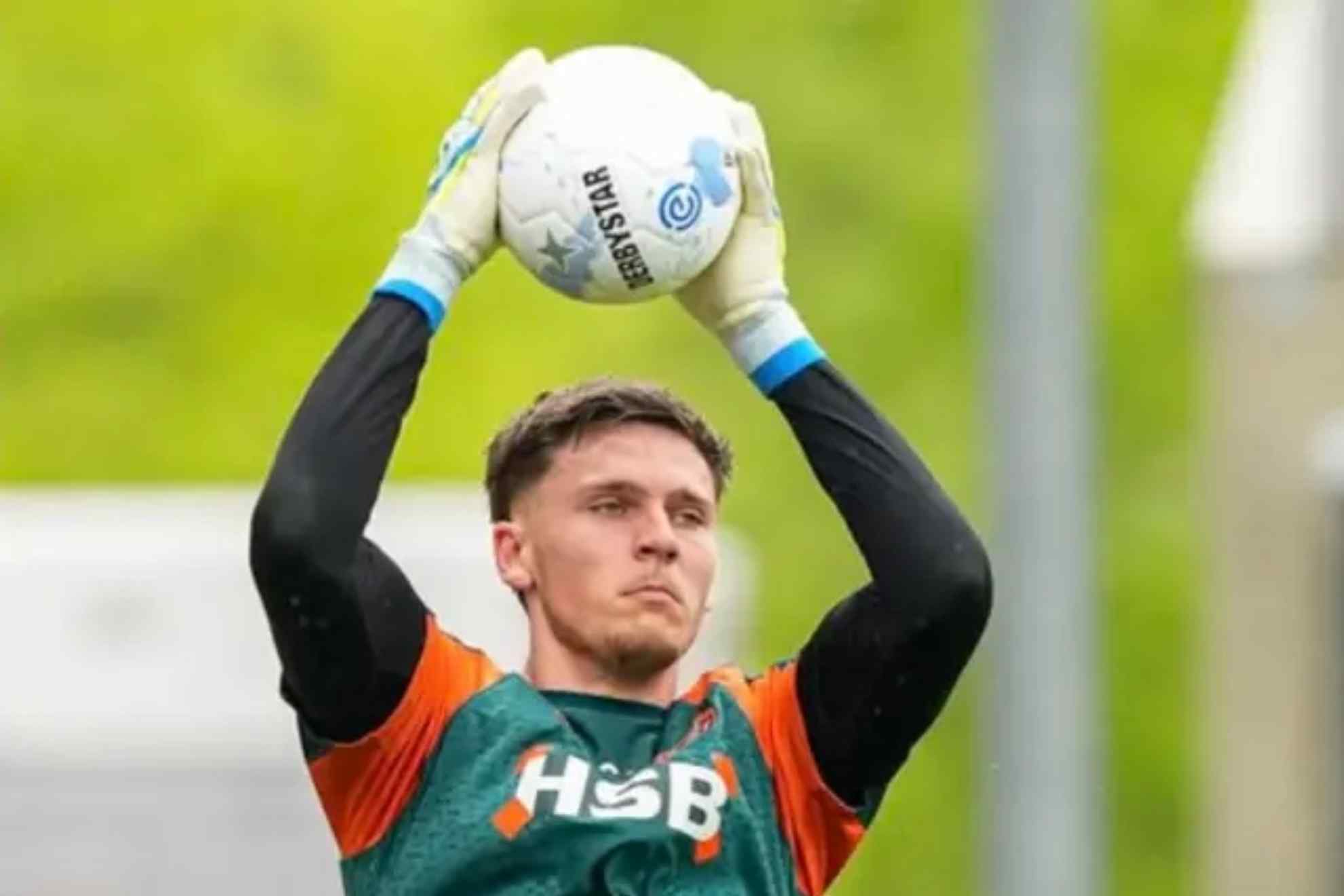 Kayne van Oevelen, en un entrenamiento con el FC Volendam. FC VOLENDAM
