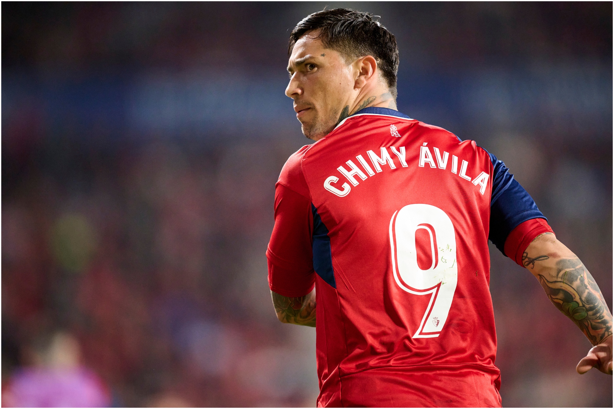 Chimy Ávila durante su etapa en Osasuna.