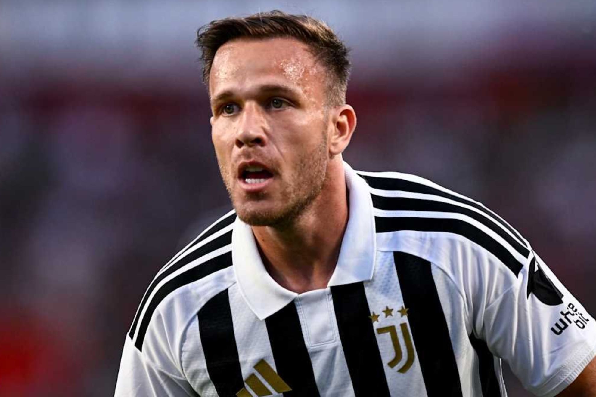 Arthur Melo, durante un partido de pretemporada con la Juventus