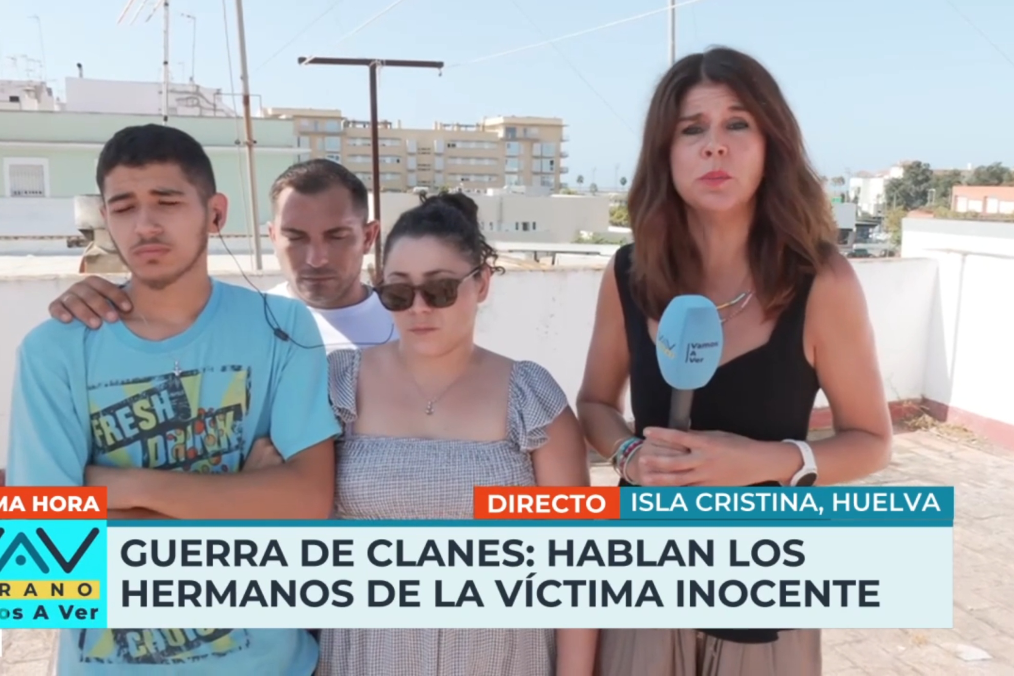Alejandro y Laura, hermanos del menor asesinado en el tiroteo de Isla Cristina