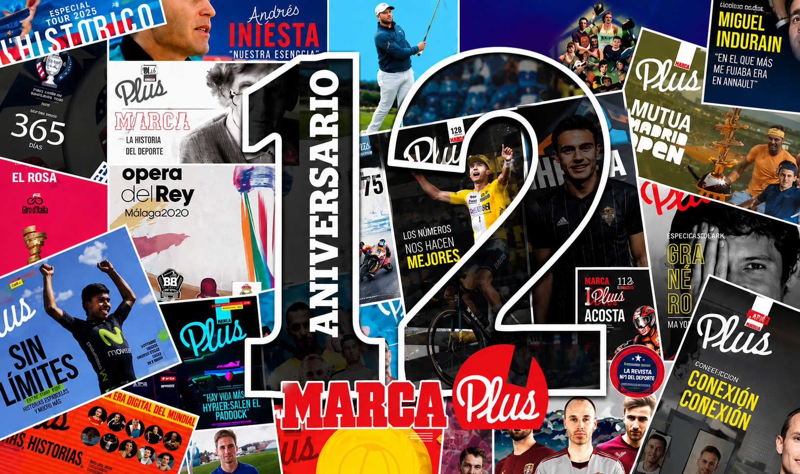 Imagen del 12 aniversario de MARCA Plus.