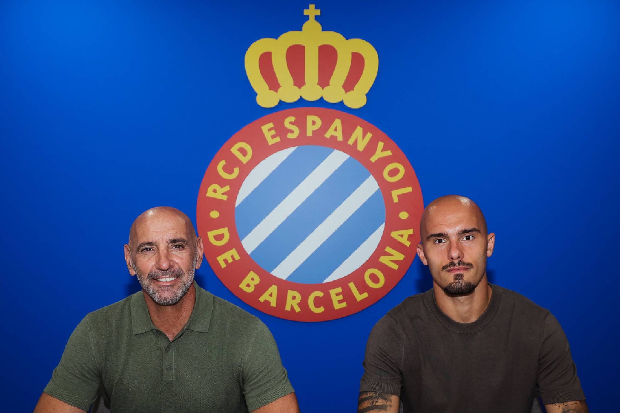 Monchi, durante la presentación de Vanja Drkusic