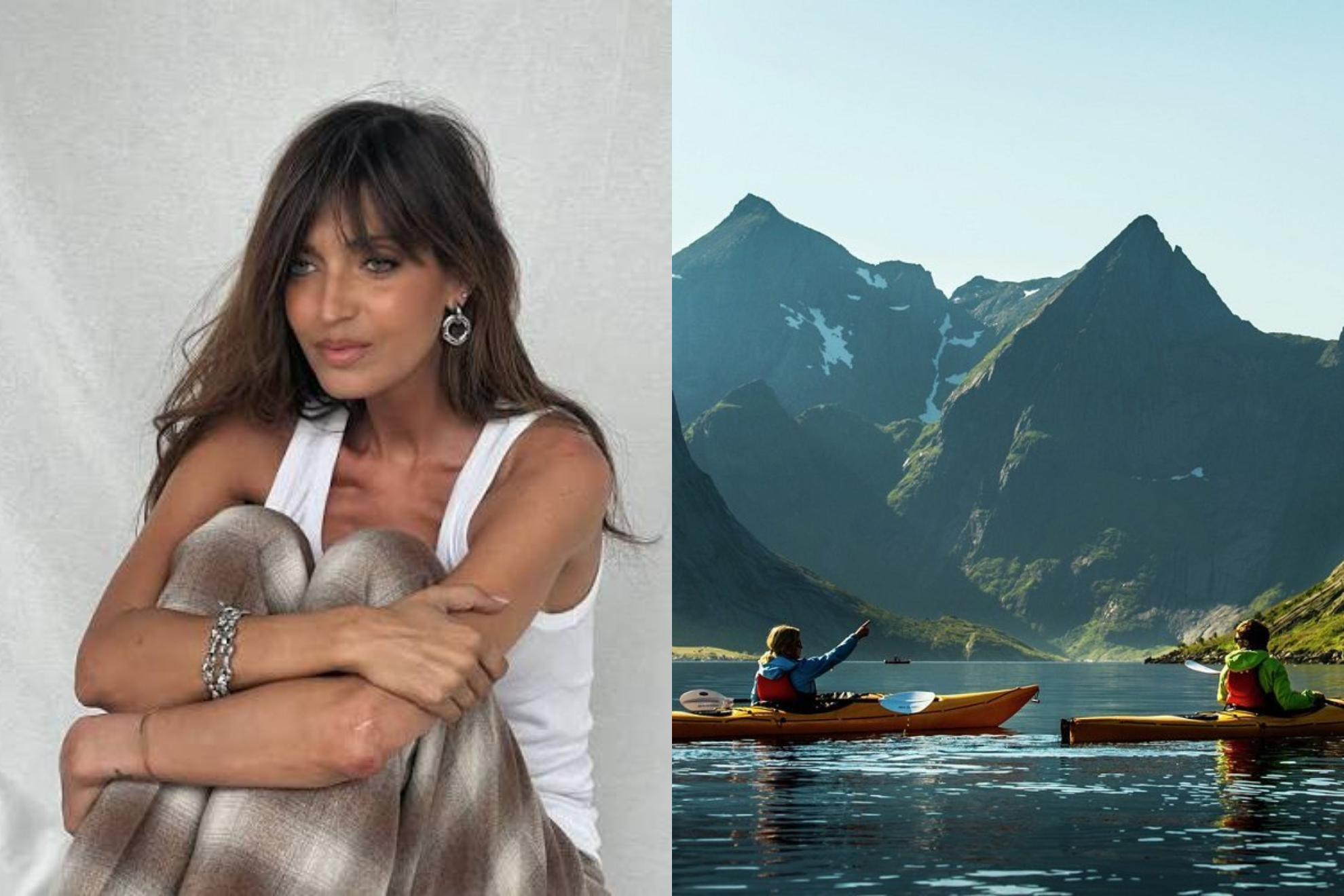 Sara Carbonero izquierda, Kayak derecha EFE,instagram