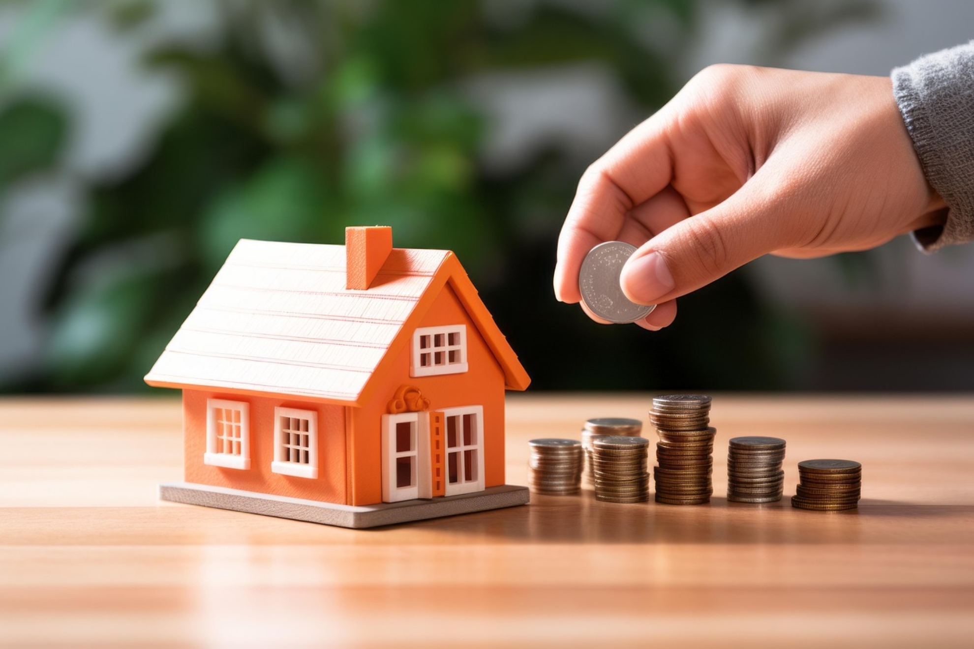 Imagen de recurso de una casa y monedas. Pixabay.