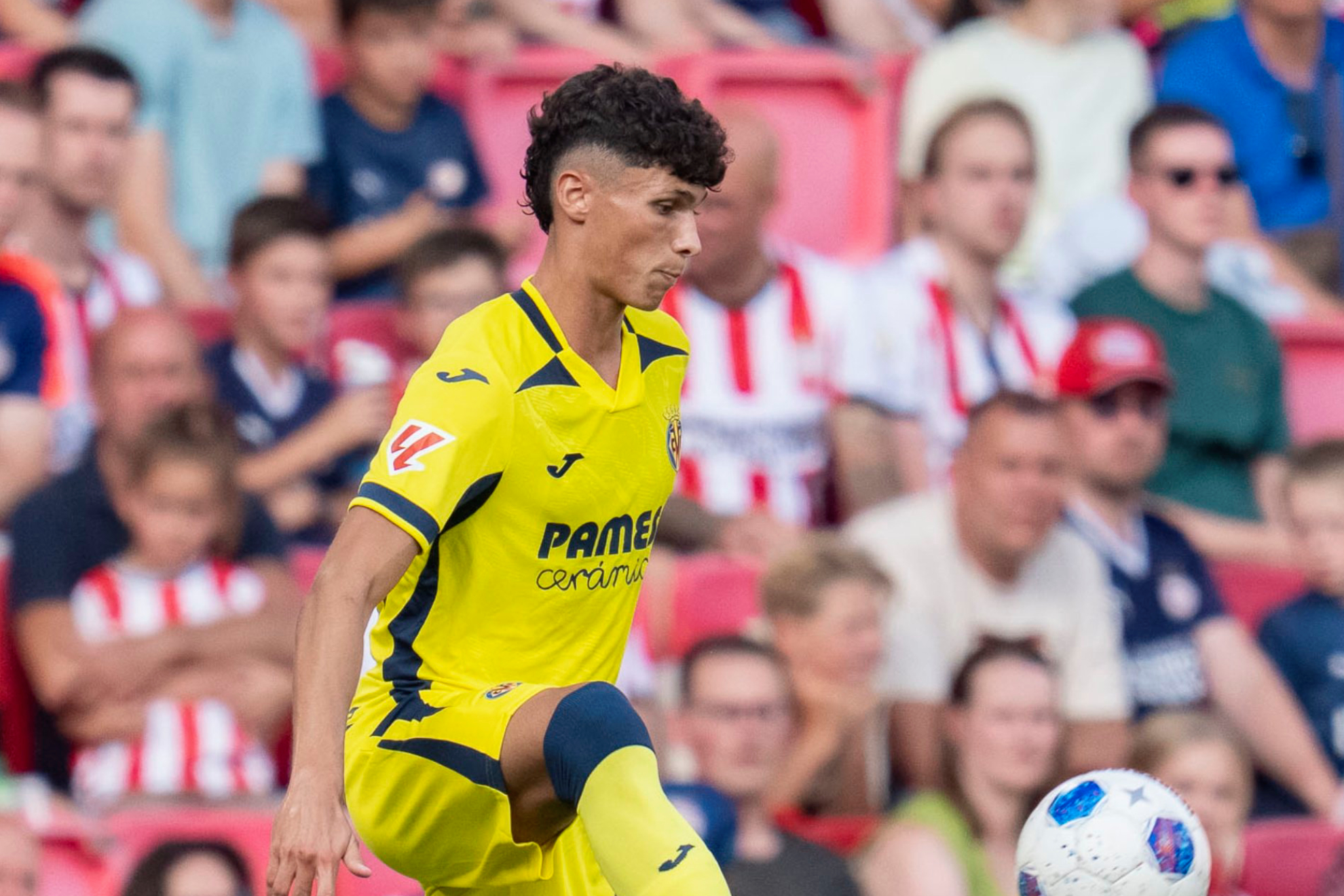 Daniel Budesca, en un partido con el Villarreal. VILLARREAL CF