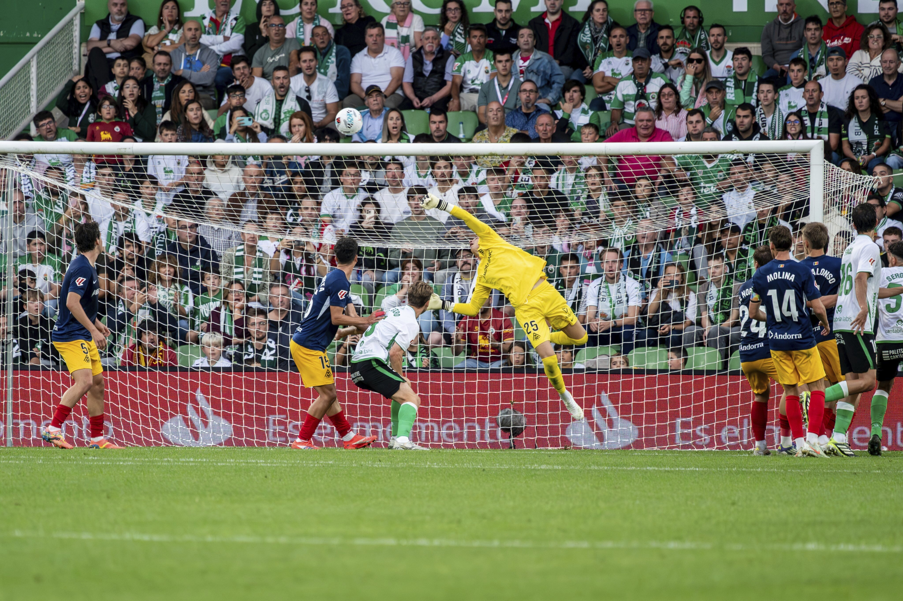 Áron Yaakobishvili, en un partido con el Andorra.