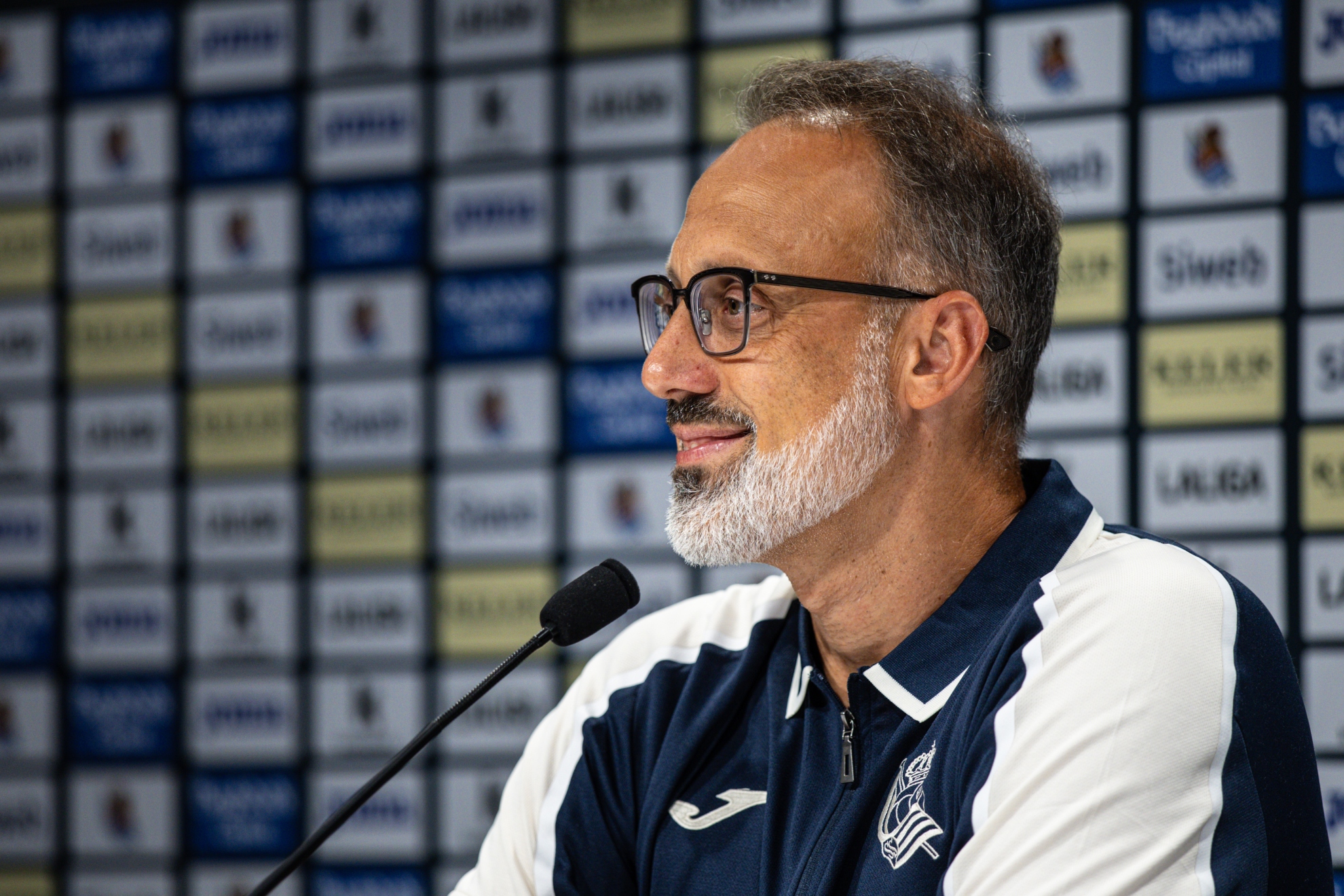 Pellegrino Matarazzo, en la rueda de prensa que ha ofrecido este jueves.