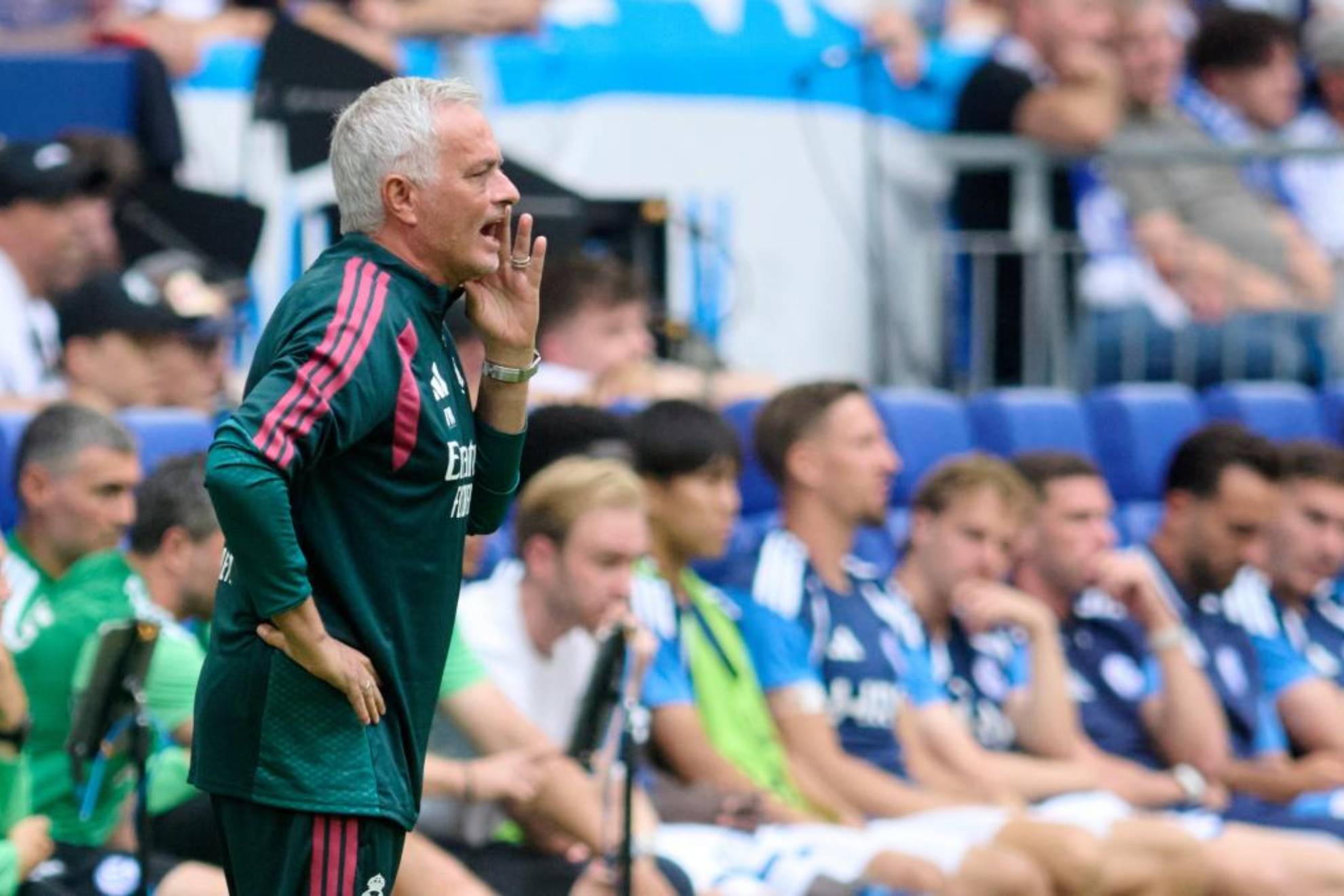 Mourinho, en un partido de pretemporada del Real Madrid