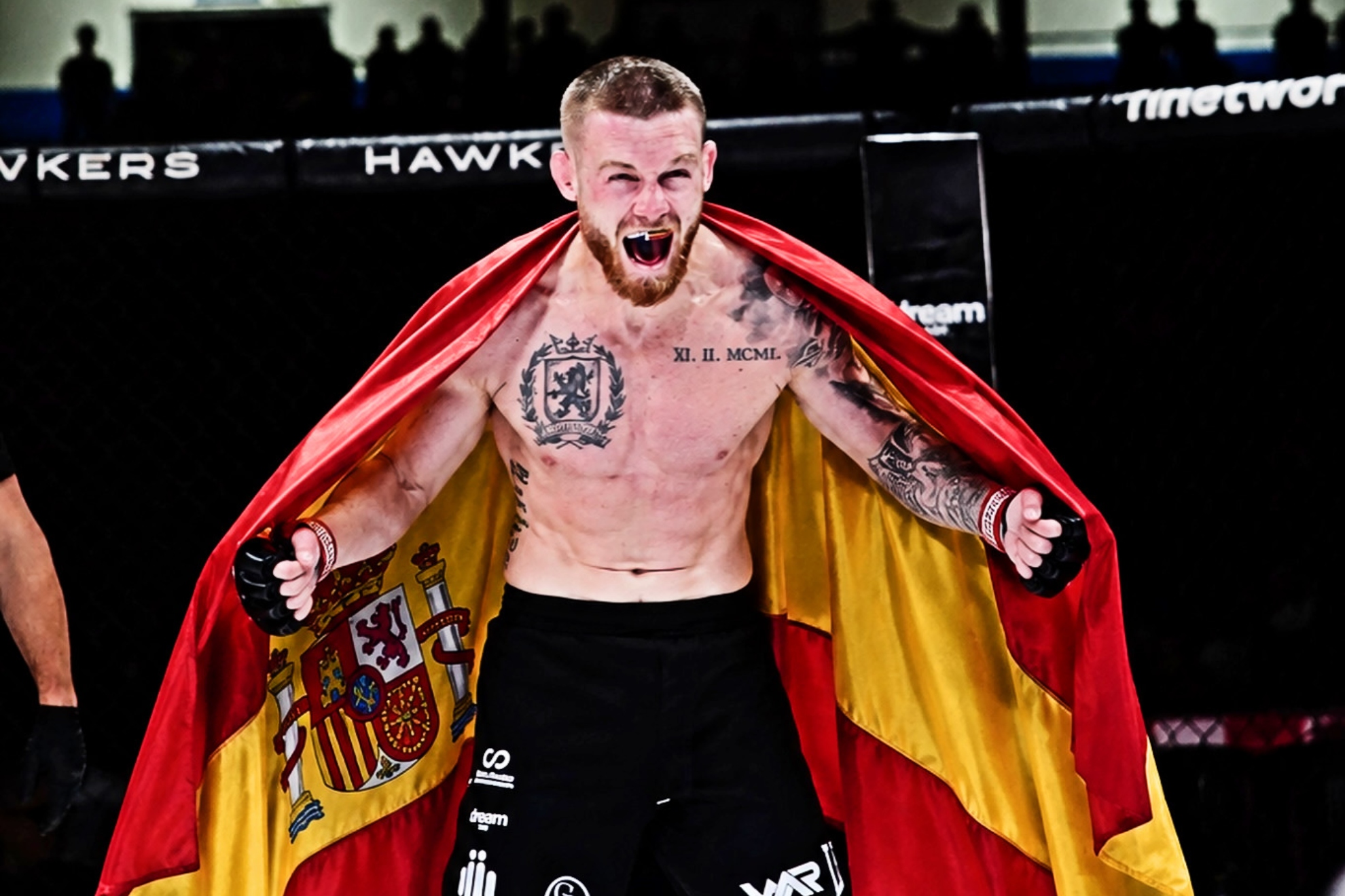 Daniel Richardson celebra un triunfo en WAR. INSTAGRAM.