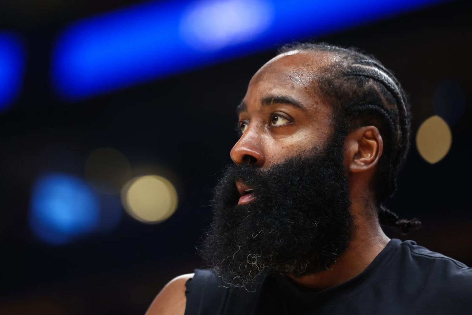 James Harden en un partido con los Cavs ante los Hawks. LAPRESSE.