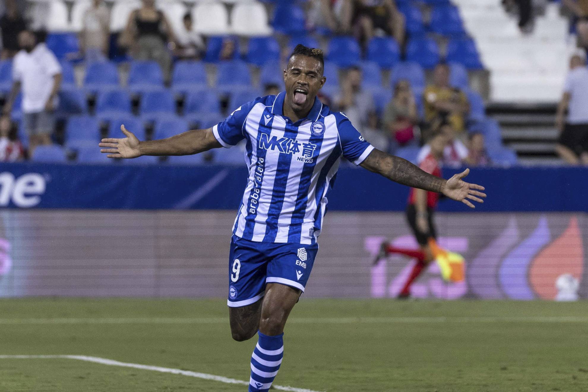 Mariano celebra su gol. LALIGA