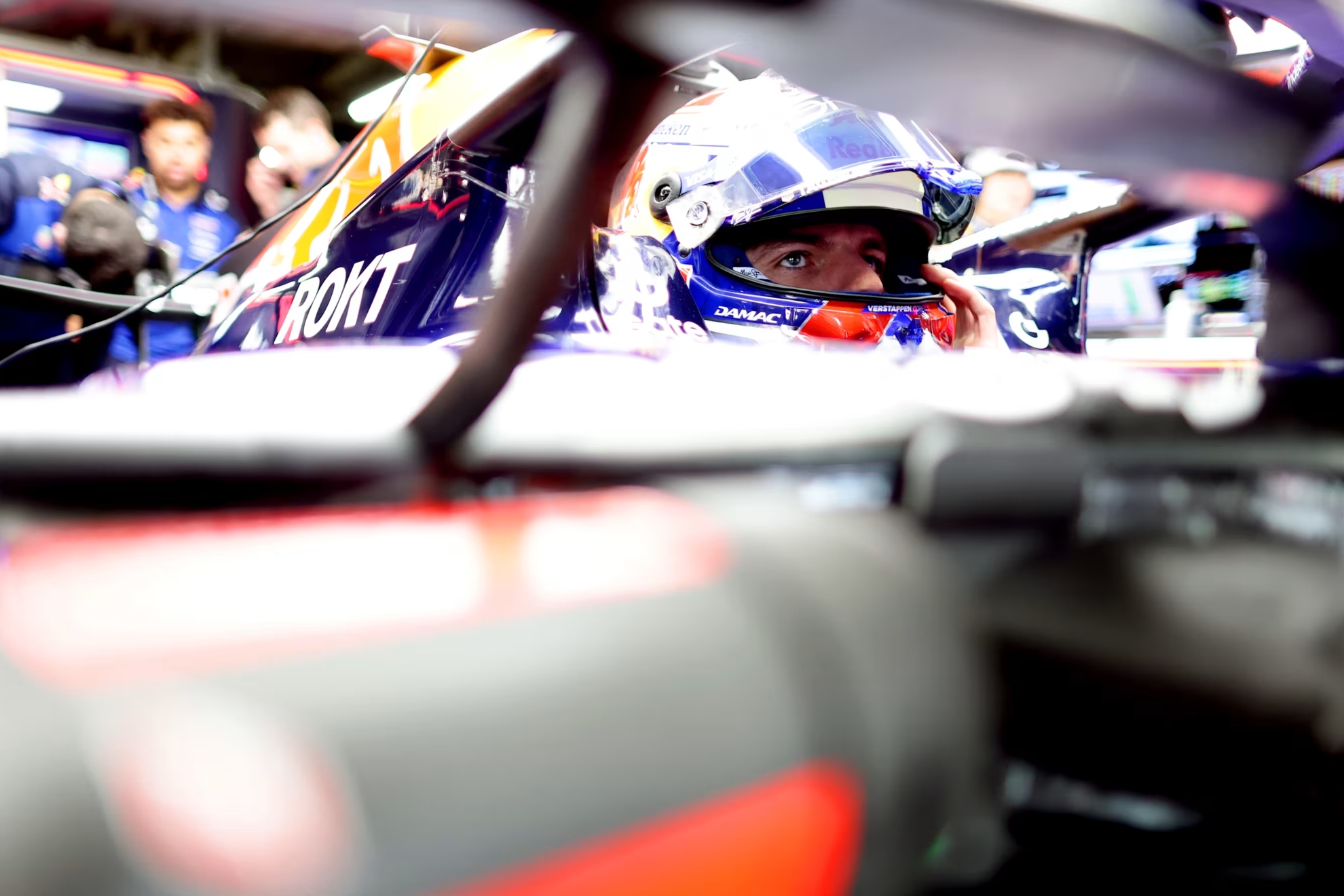 Verstappen, en su coche. F1