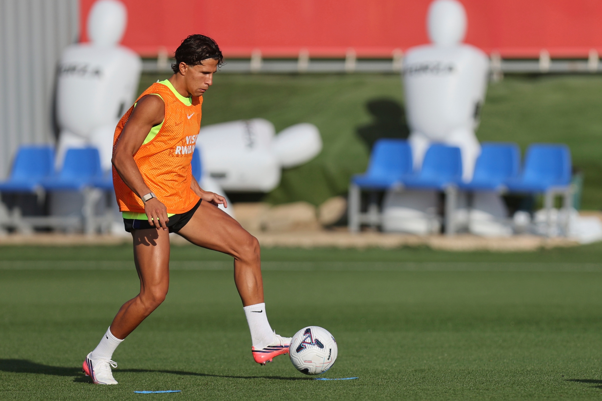 Giuliano, en un entrenamiento. ATLÉTICO DE MADRID