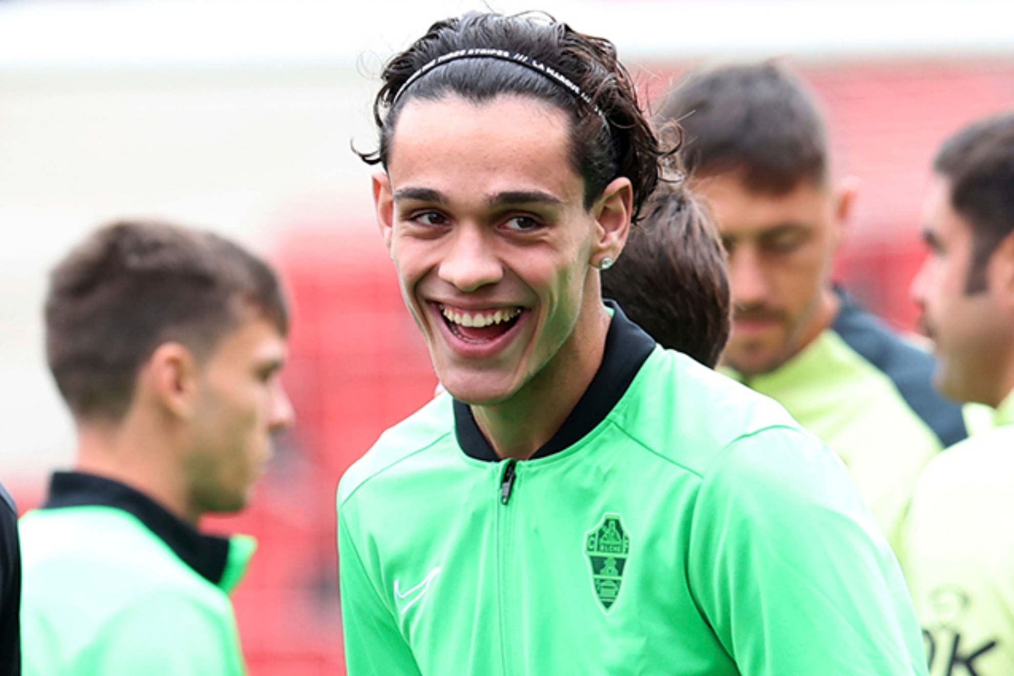 Héctor Fort jugó la temporada pasa en el Elche cedido. TOORU SHIMIDA