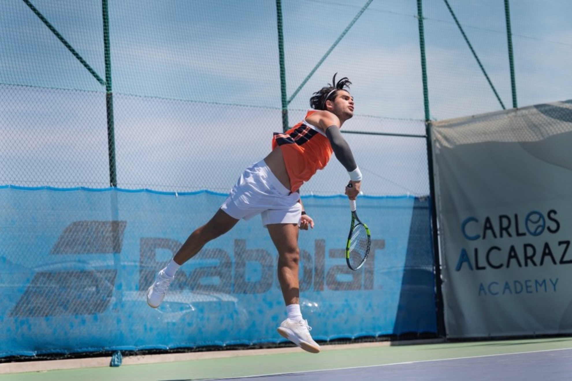 Entrenamiento de Carlos Alcaraz Foto @Clubdecampomurcia