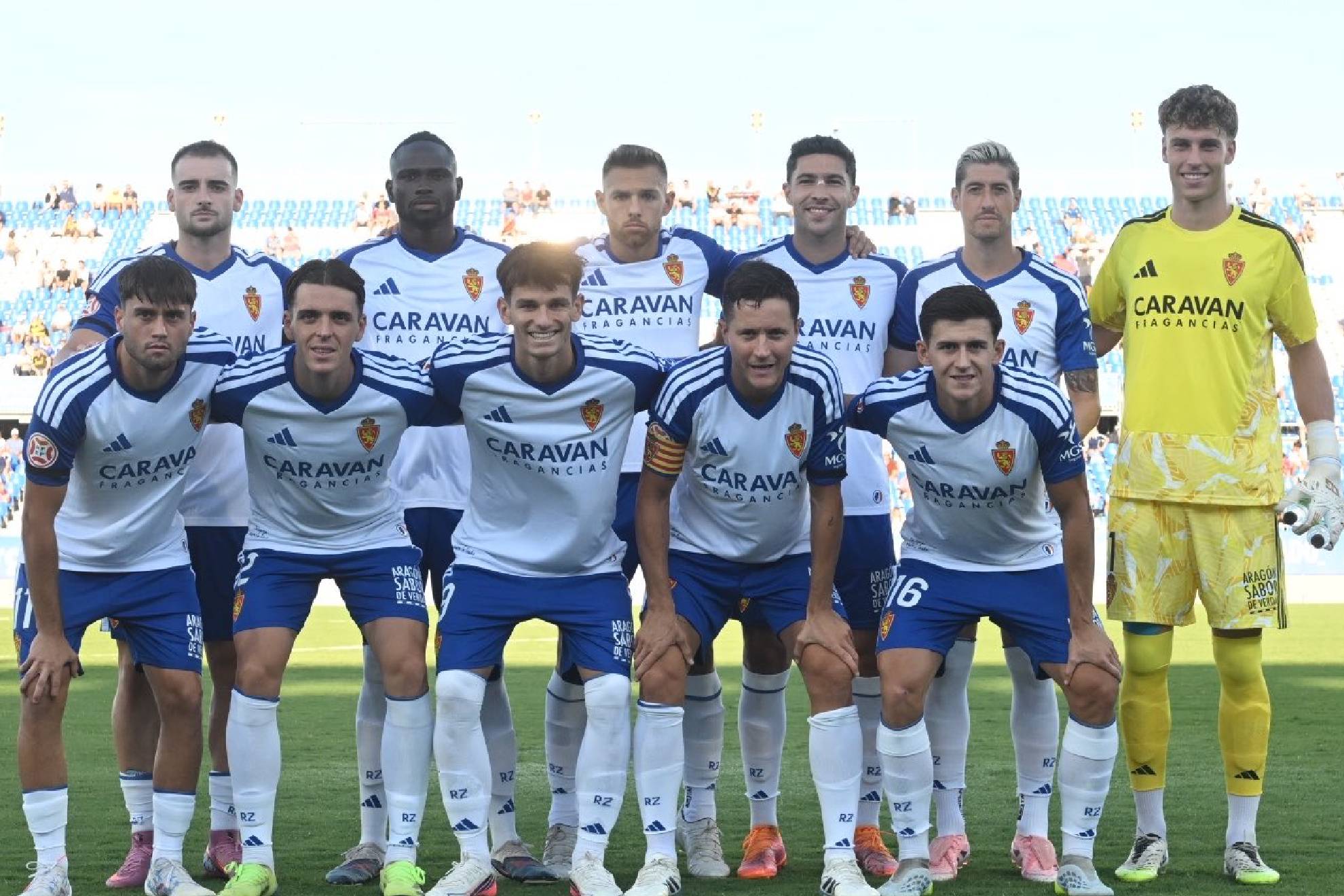 Once del Zaragoza que inició el partido ante el Bilbao Athletic