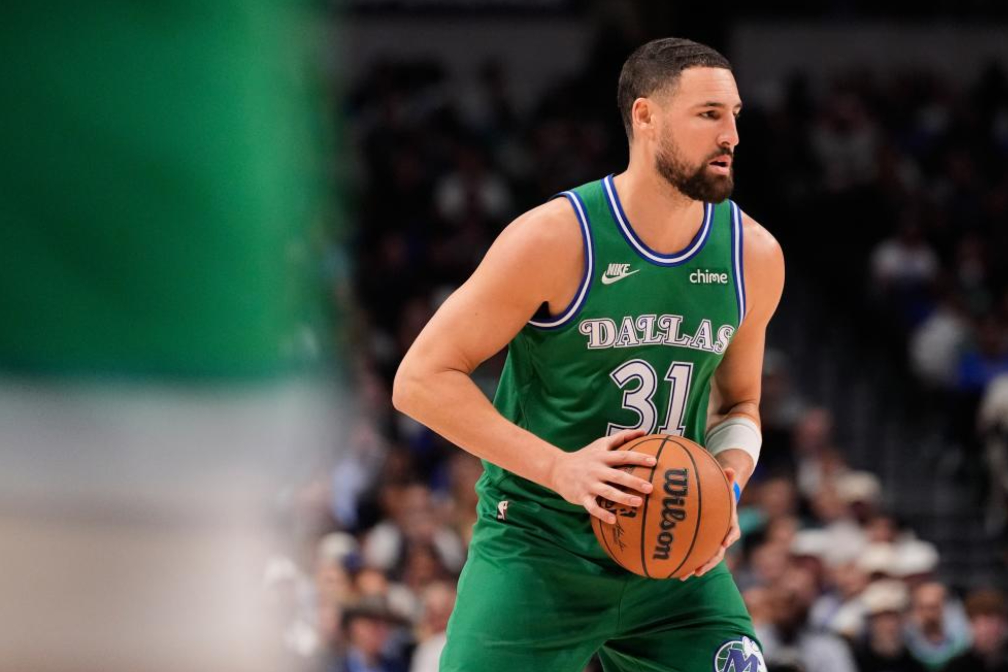 Klay Thompson durante un partido de los Mavs. LAPRESSE.