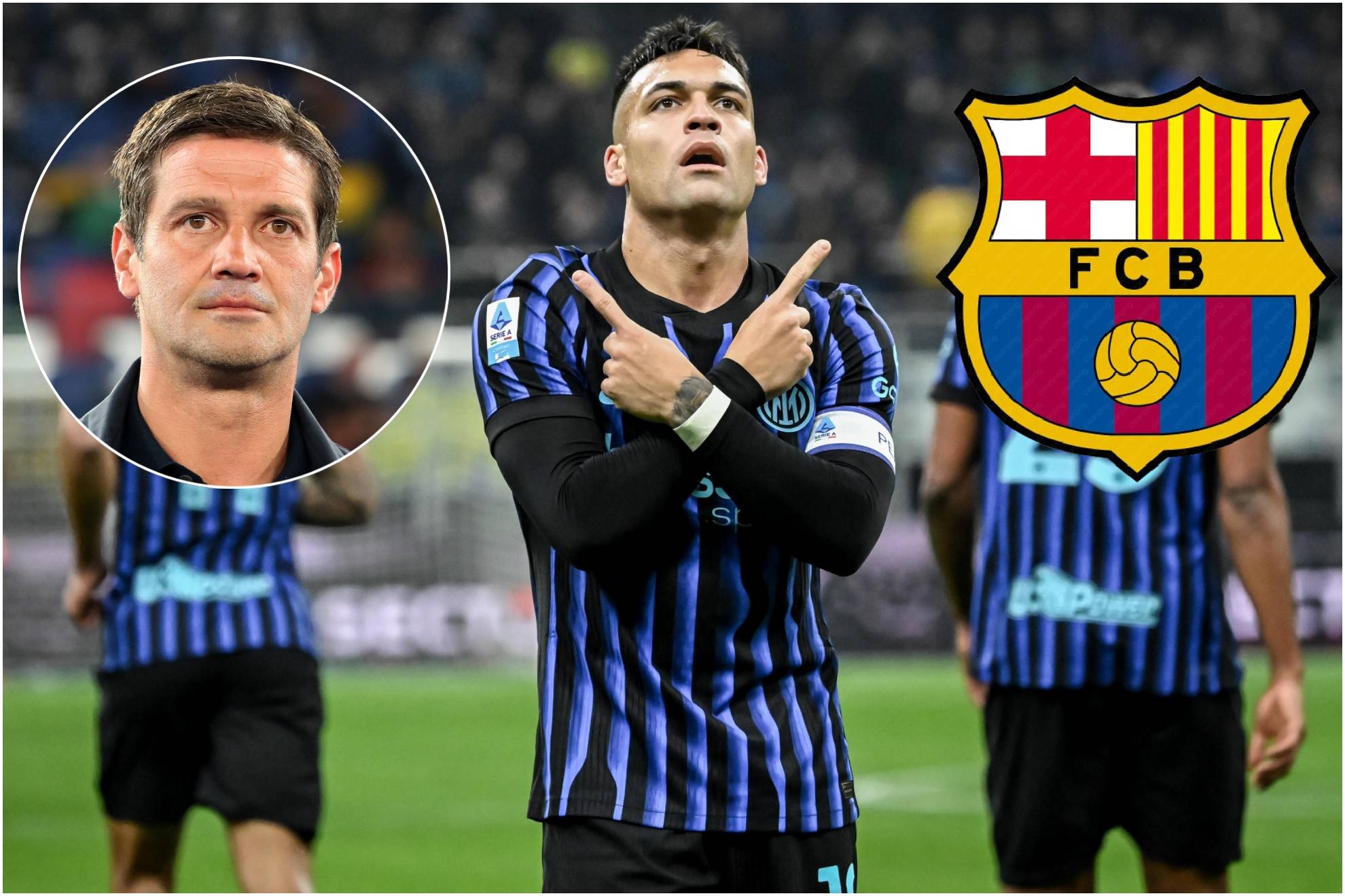 Chivu y Lautaron Martínez.