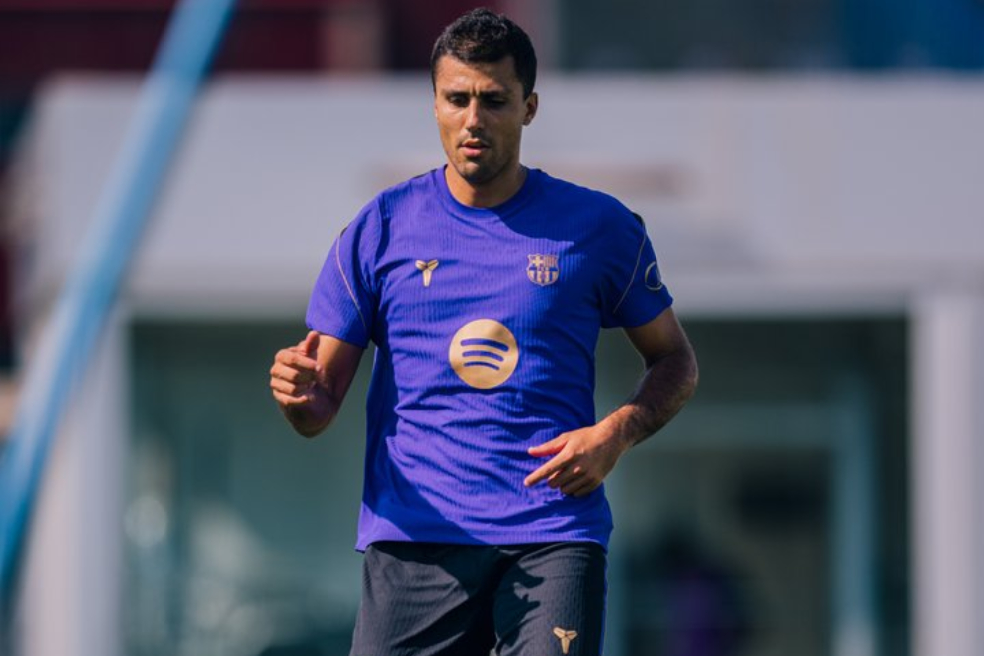 Rodri, durante una sesión. FC BARCELONA