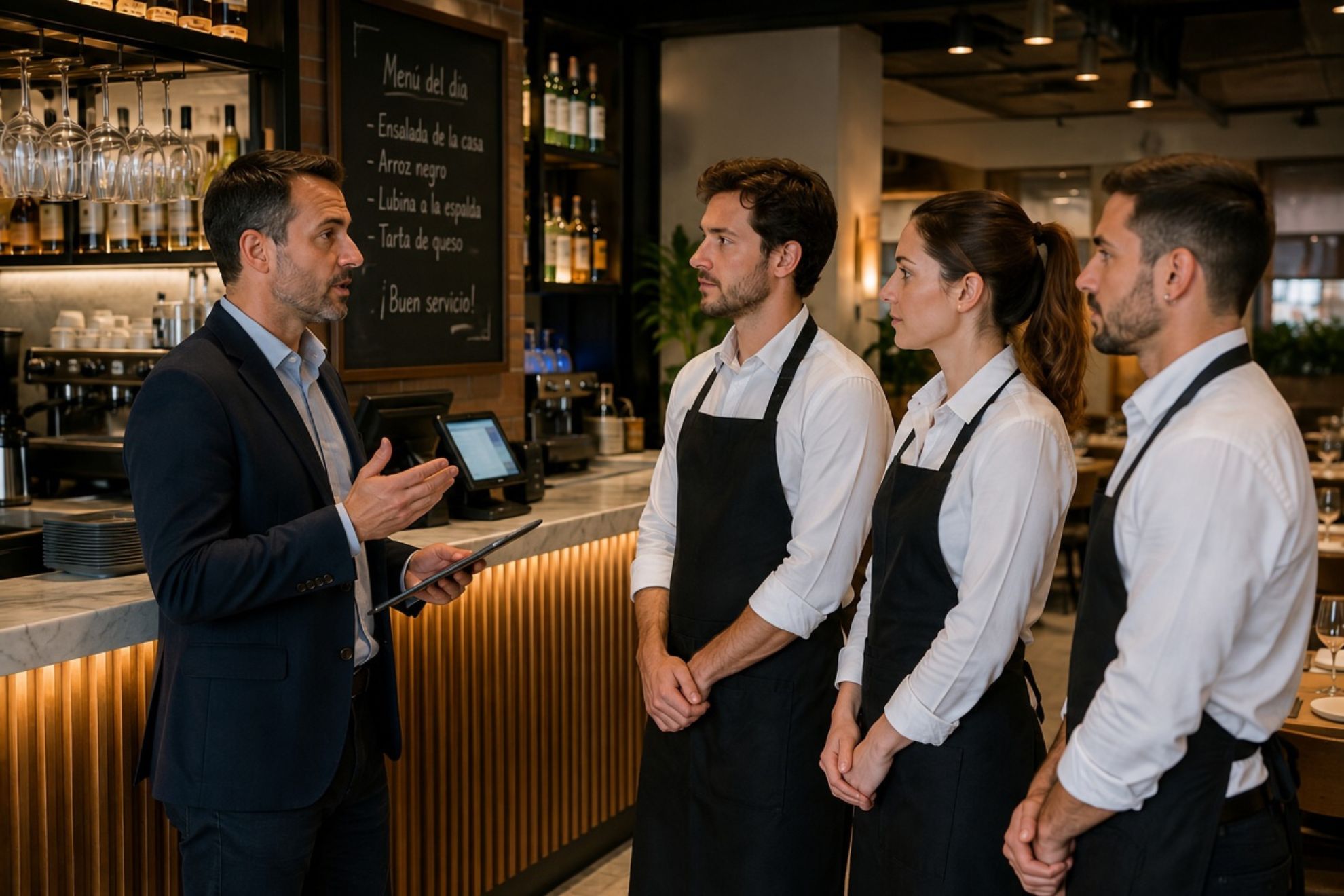 trabajo en un restaurante Generado por IA