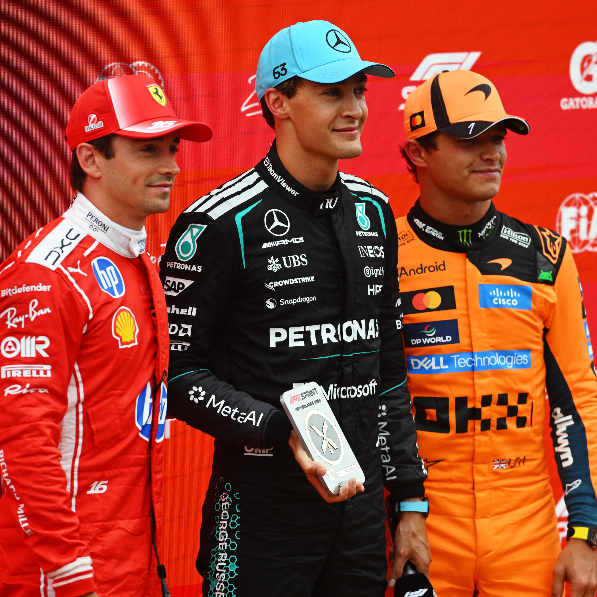 El podio en el sprint