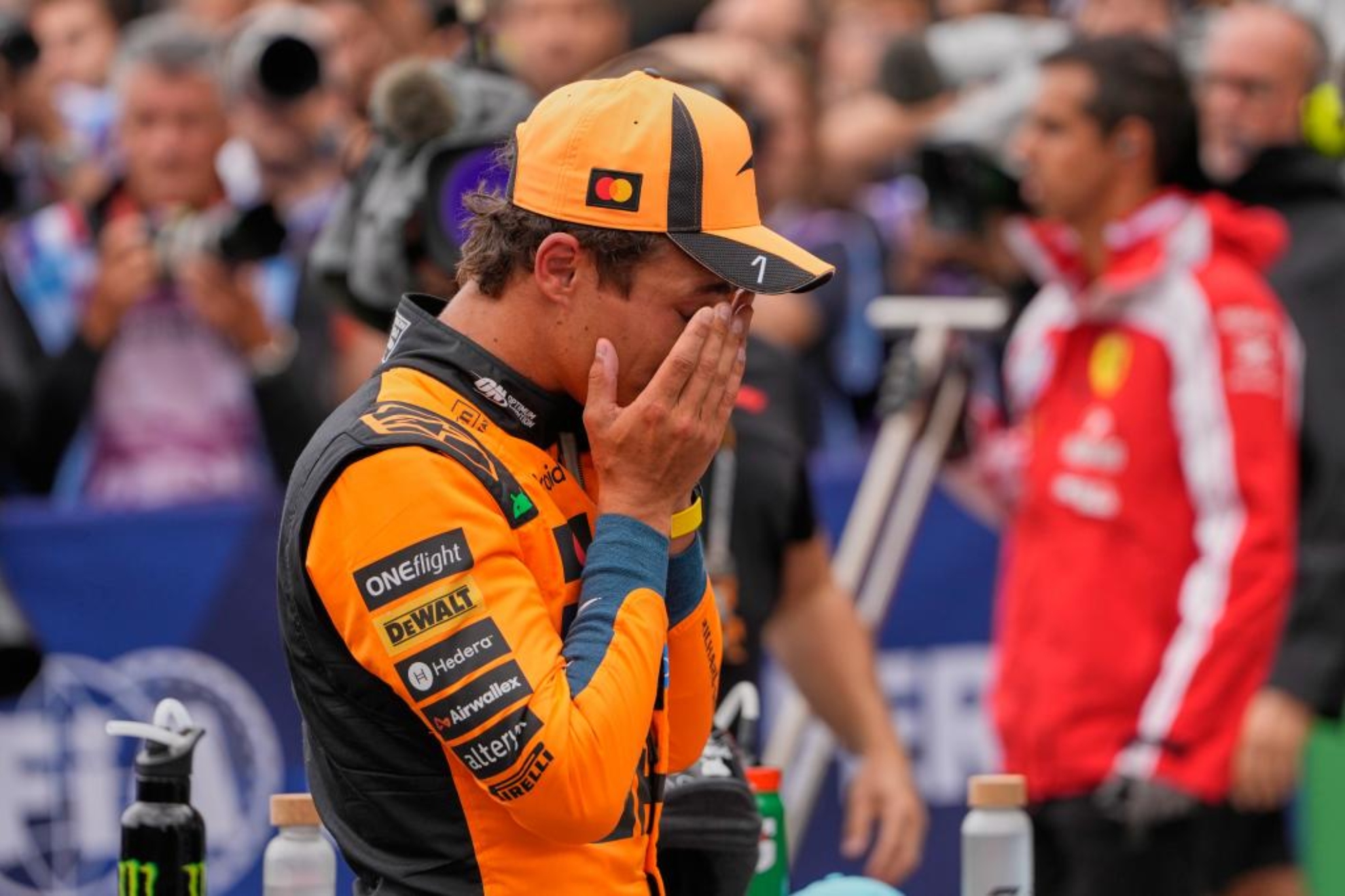 Norris, al finalizar la clasificación. LAPRESSE