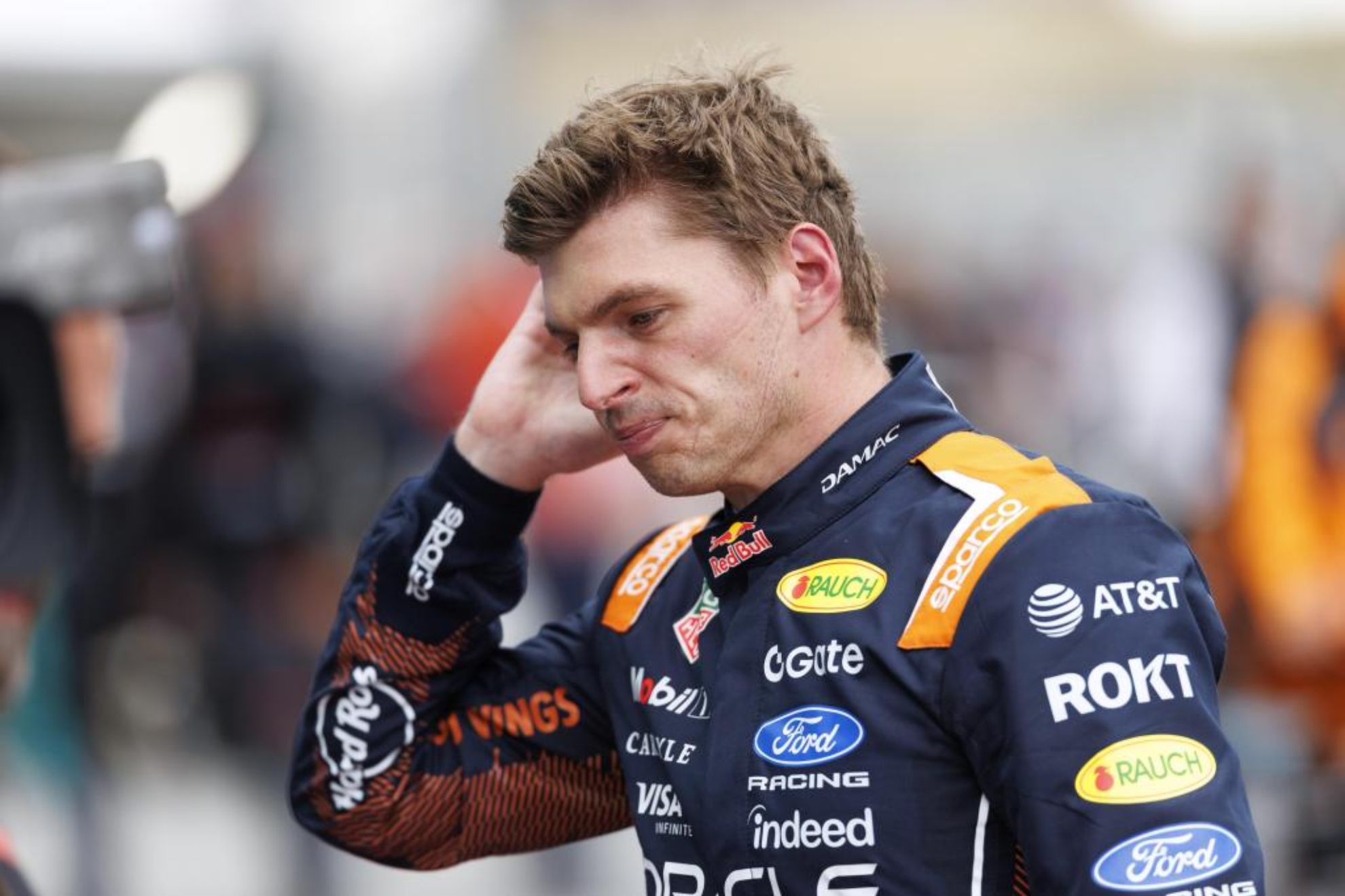 Verstappen, al acabar la clasificación. EFE