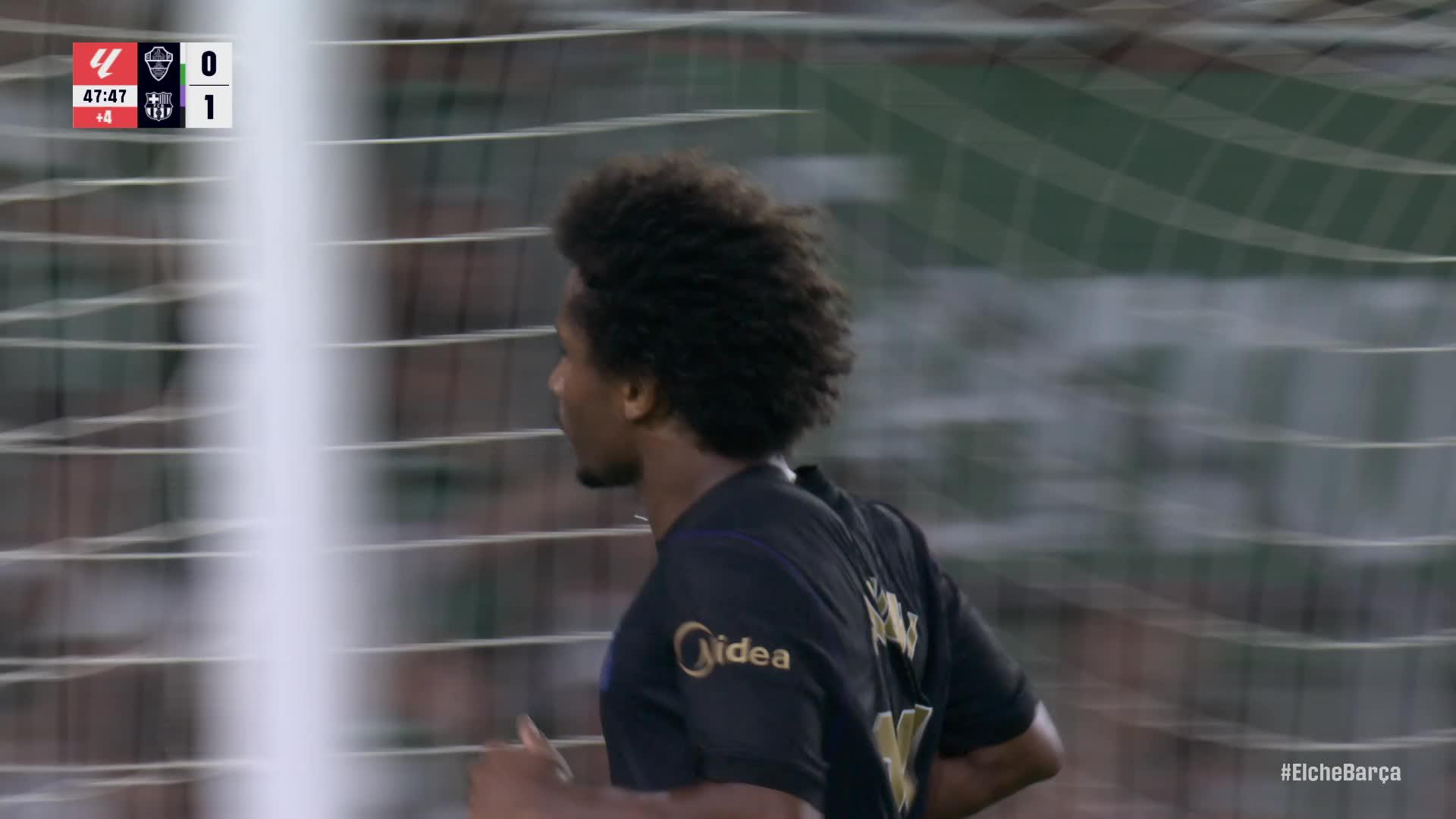 Gol de Adeyemi (0-2) en el Elche 0-5 Barcelona