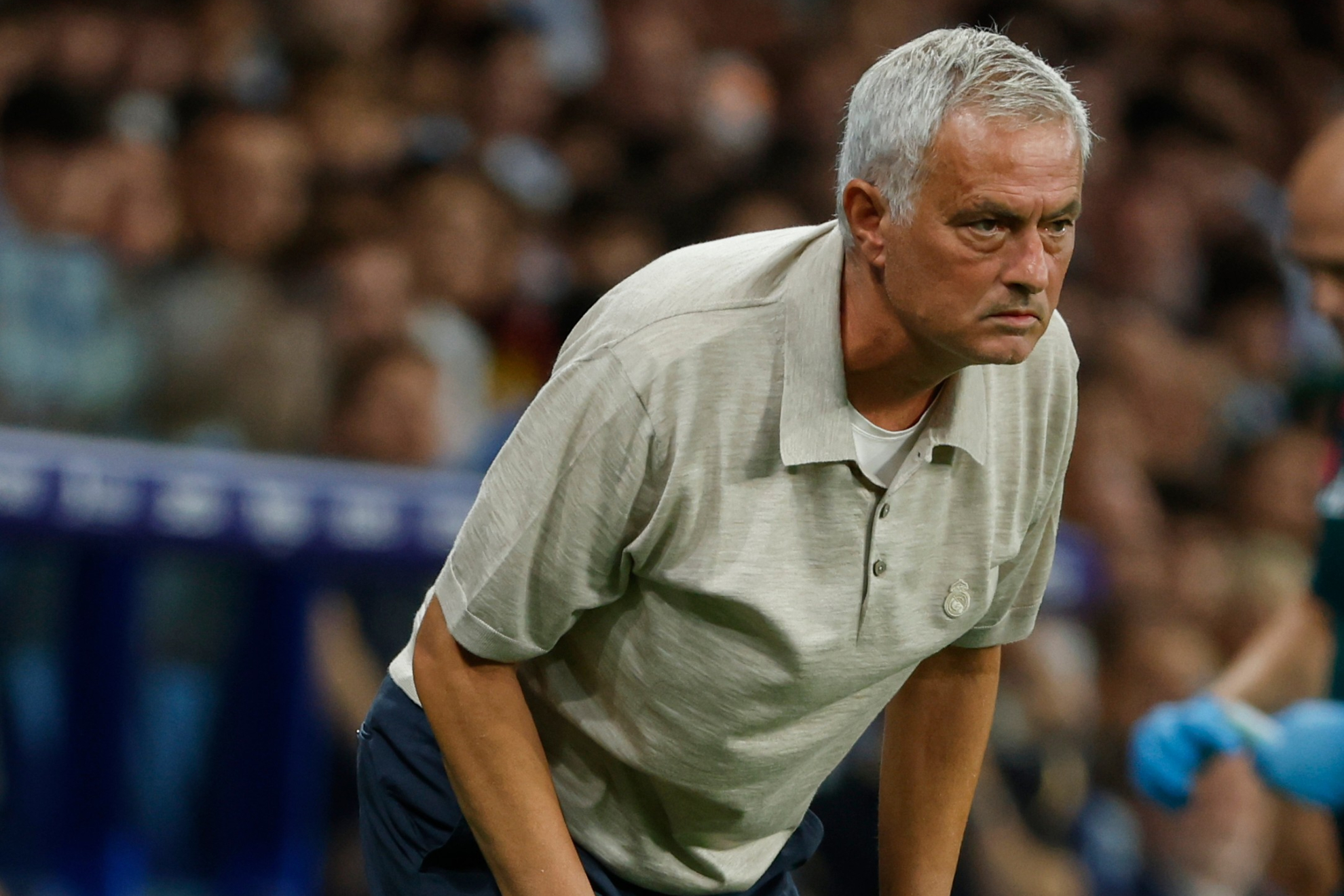 Mourinho, durante el partido. Francesc Adelantado