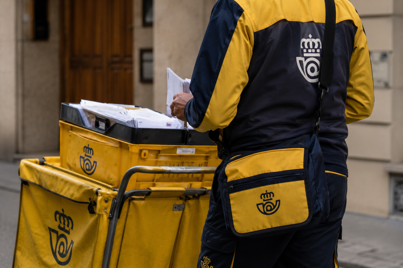Trabajador de Correos Imagen creada por IA