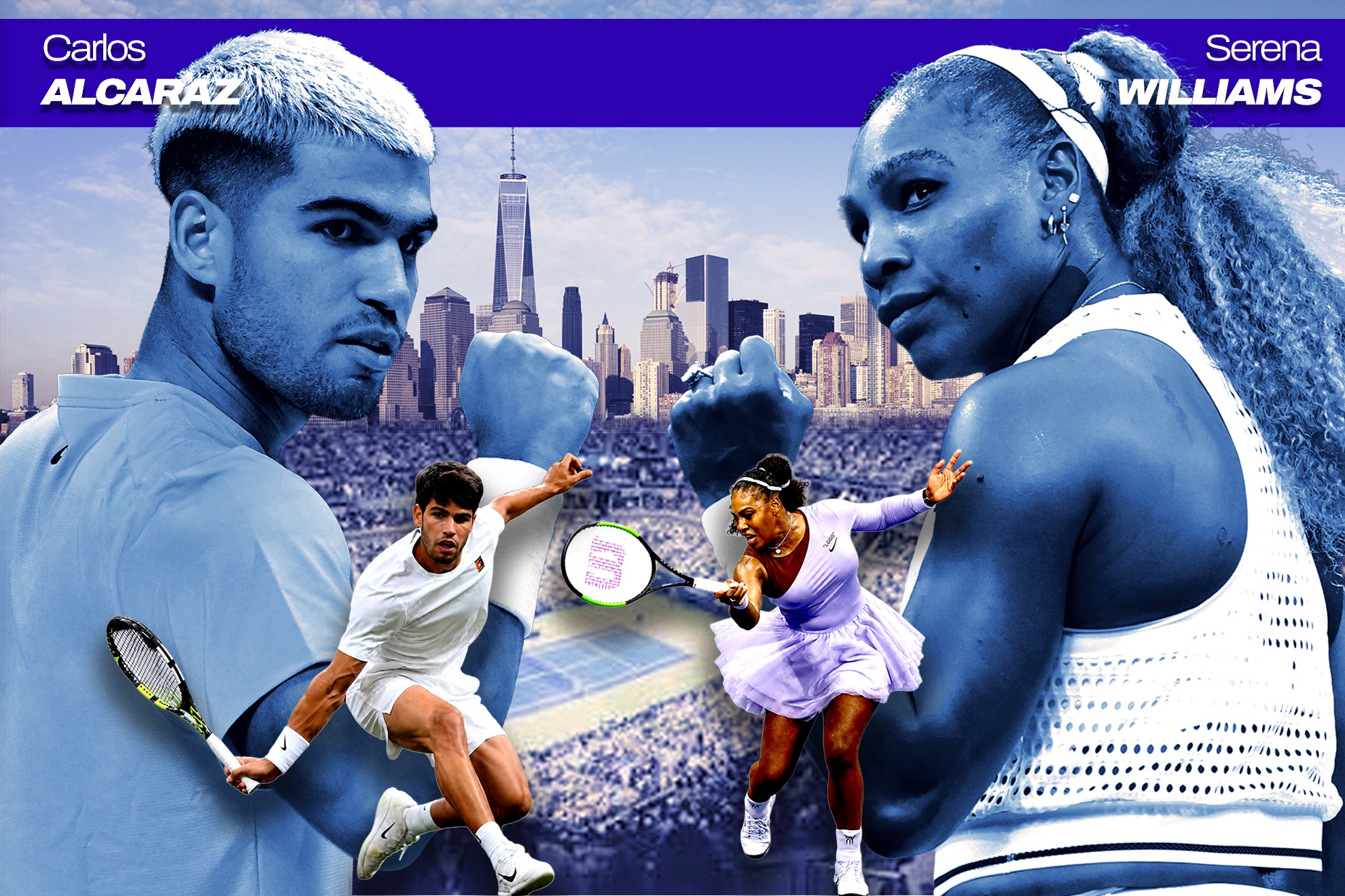 Alcaraz y Serena, cabeza de cartel del mixto del US Open.