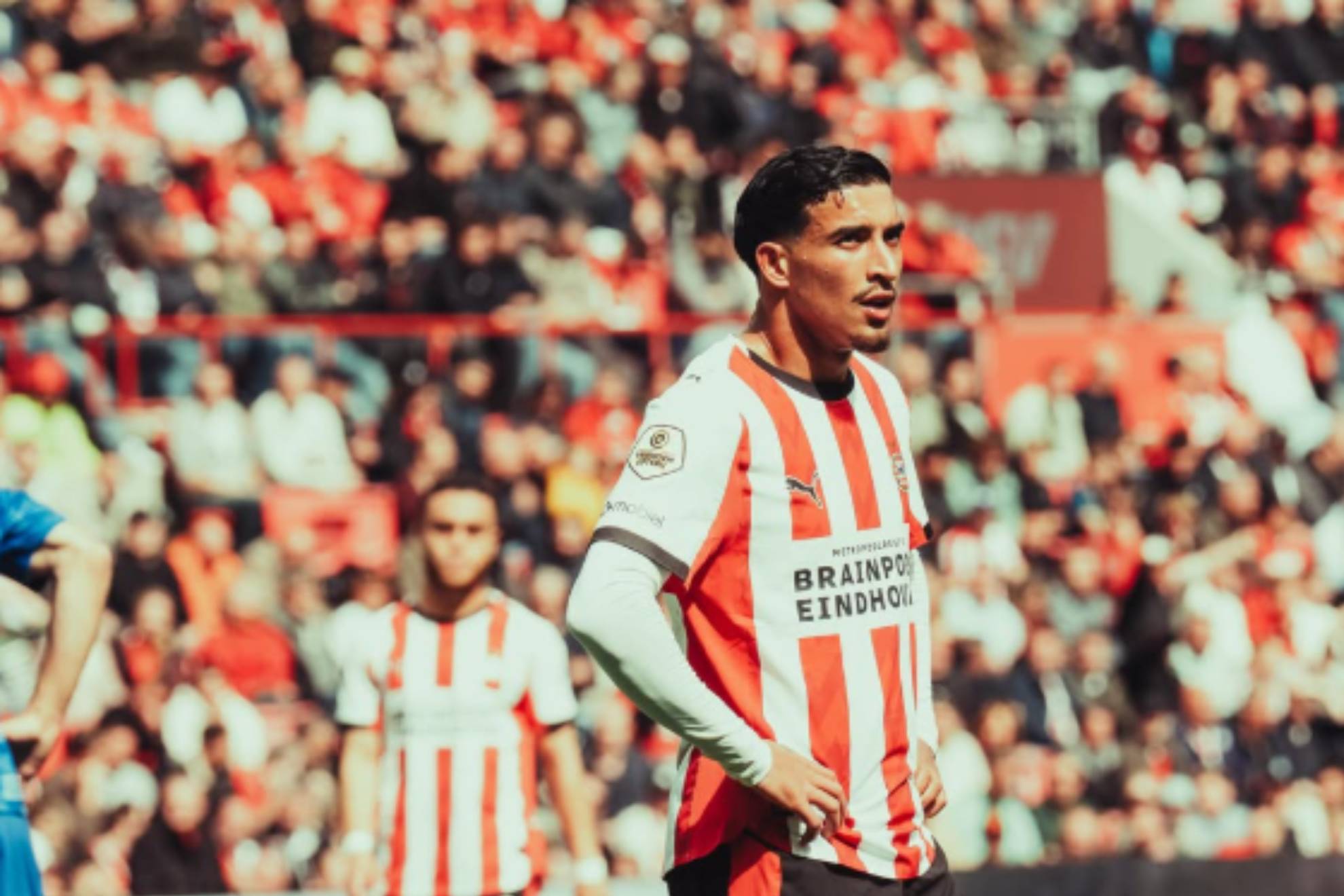 Couhaib Driouech, en un partido con el PSV.