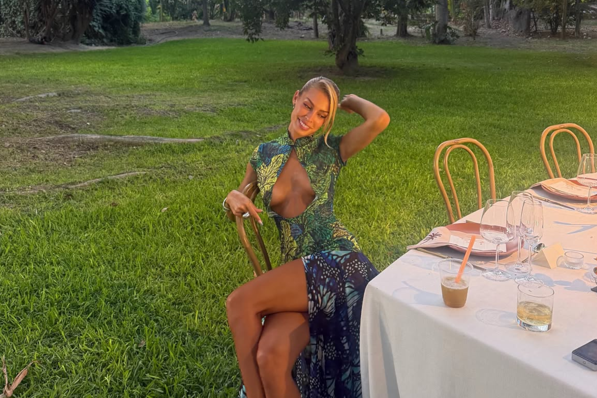 El vestido de Jessica Goicoeche genera polémica por el escote Instagram: @goicoechea